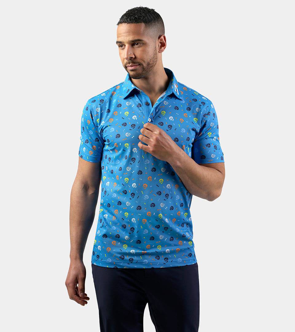 SKULLZ POLO - BLUE - Image 2