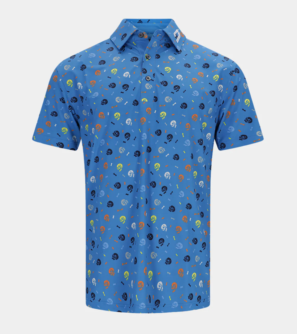 SKULLZ POLO - BLUE - Image 3