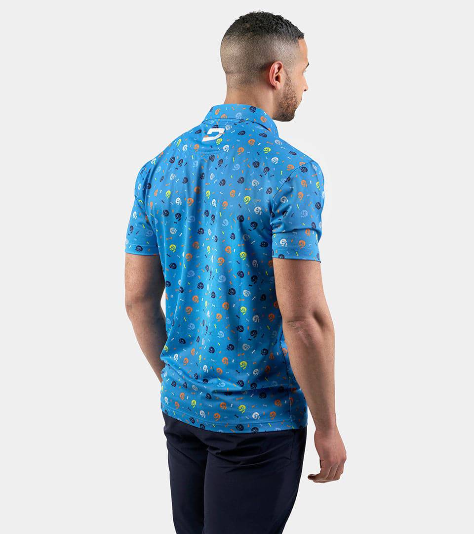 SKULLZ POLO - BLUE - Image 4