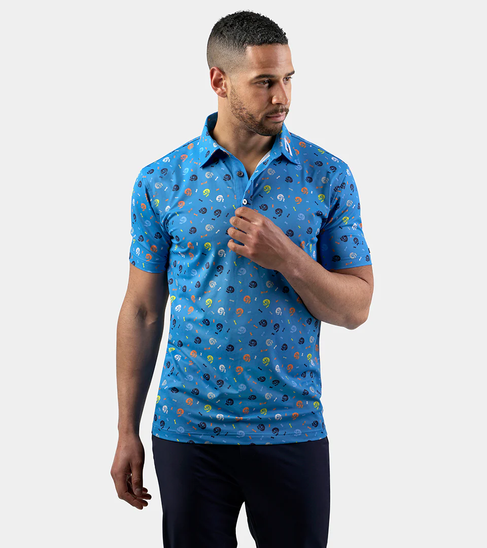 SKULLZ POLO - BLUE - Image 6