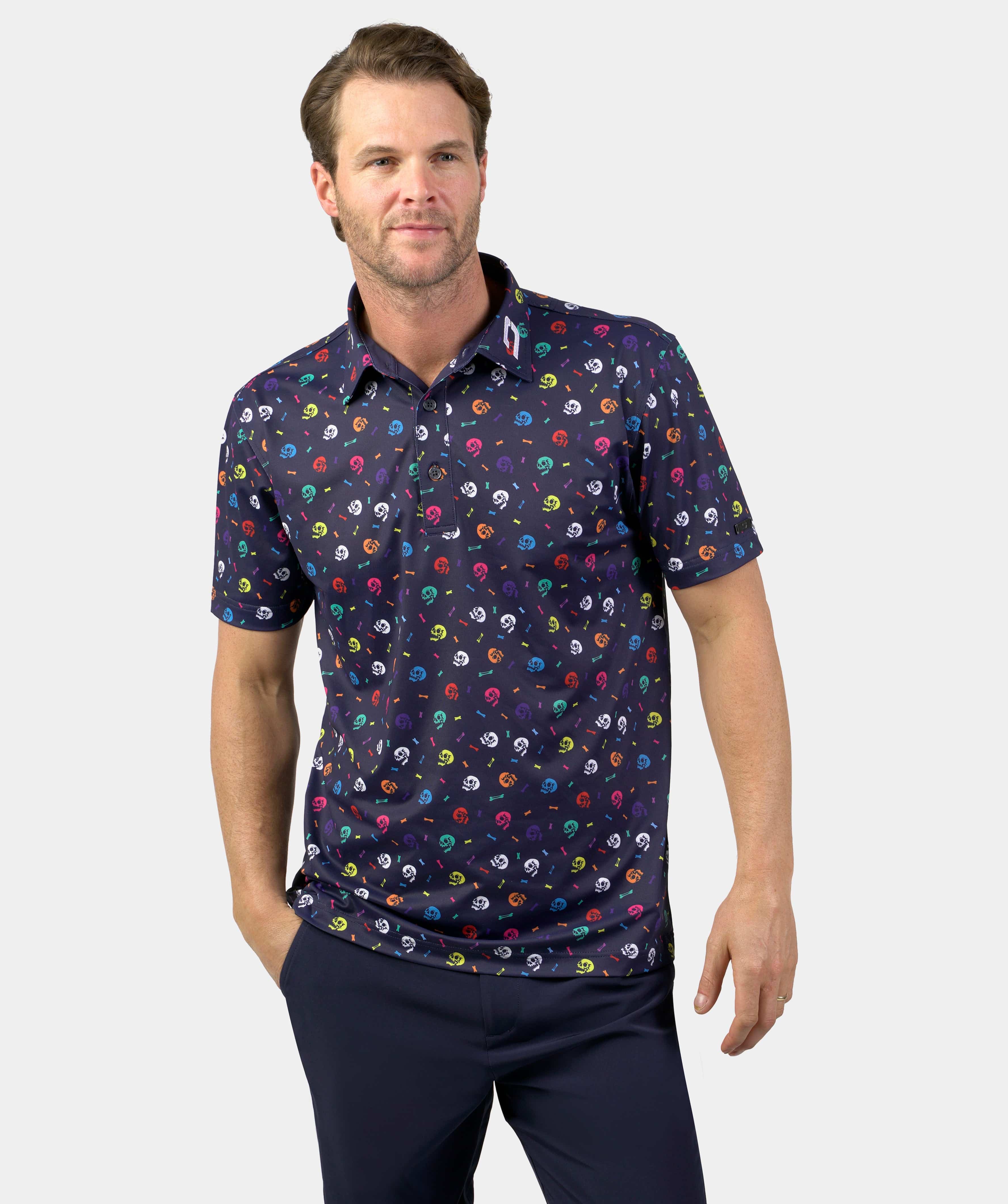 SKULLZ POLO - NAVY - Image 3