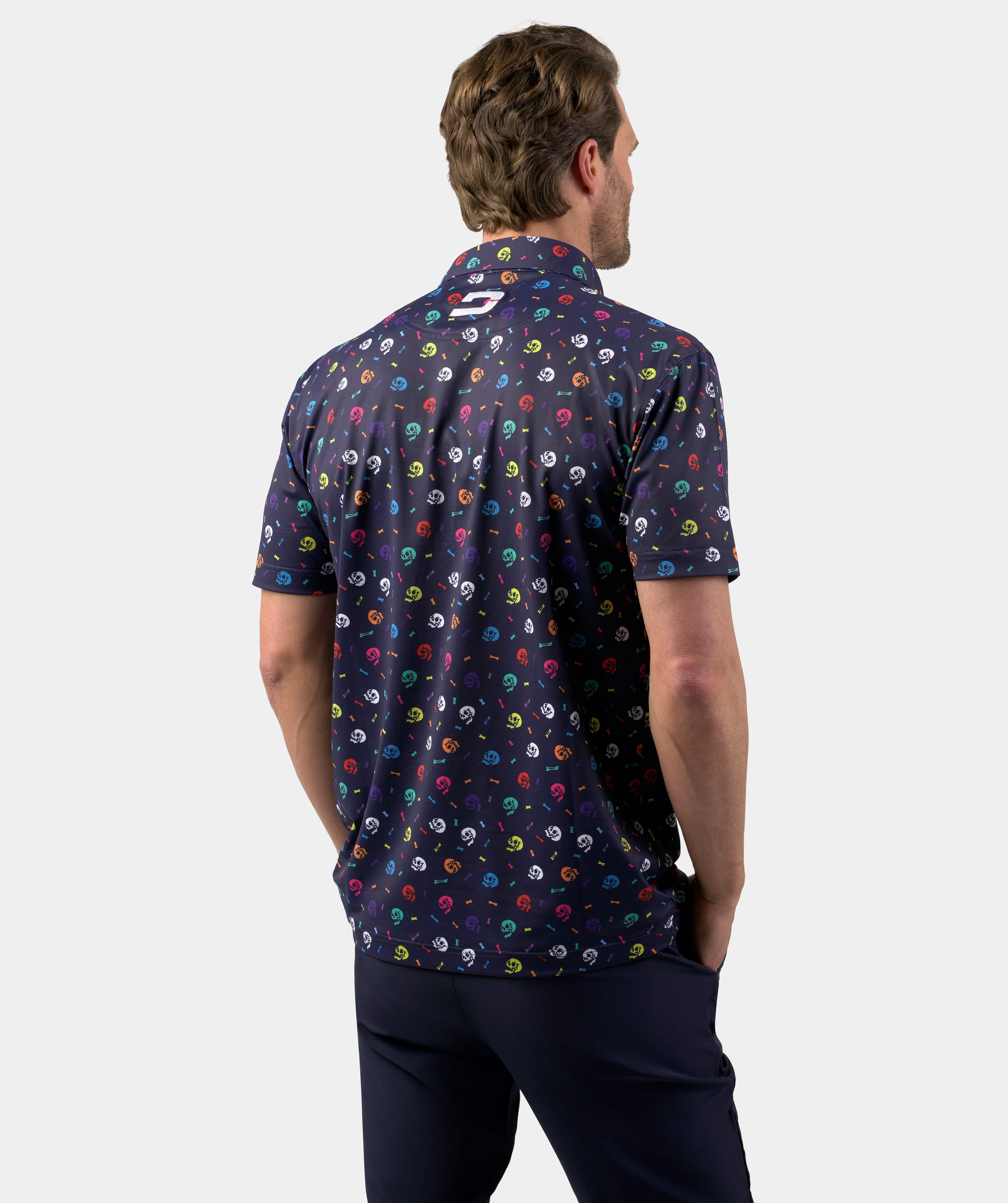 SKULLZ POLO - NAVY - Image 4