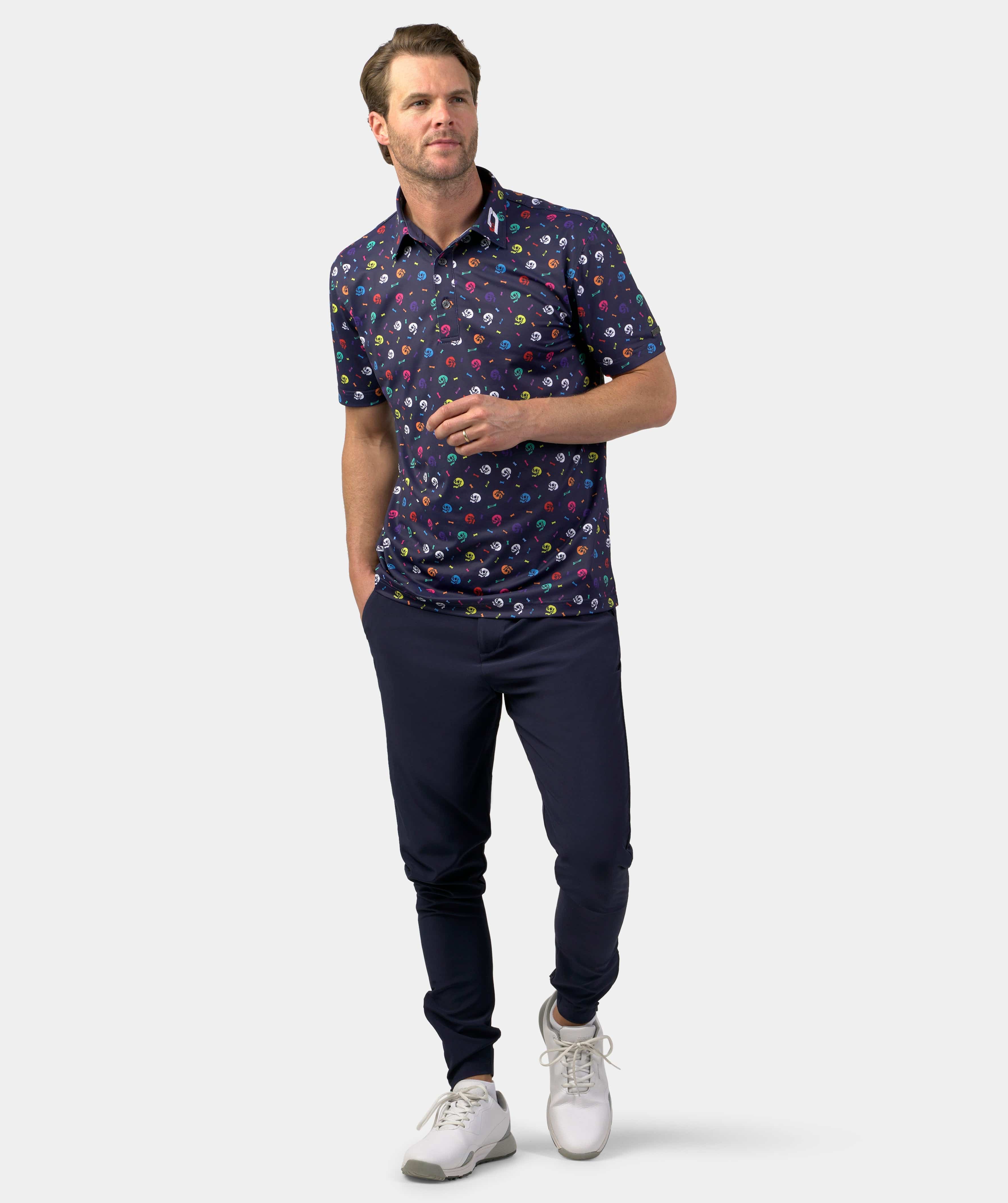 SKULLZ POLO - NAVY - Image 5