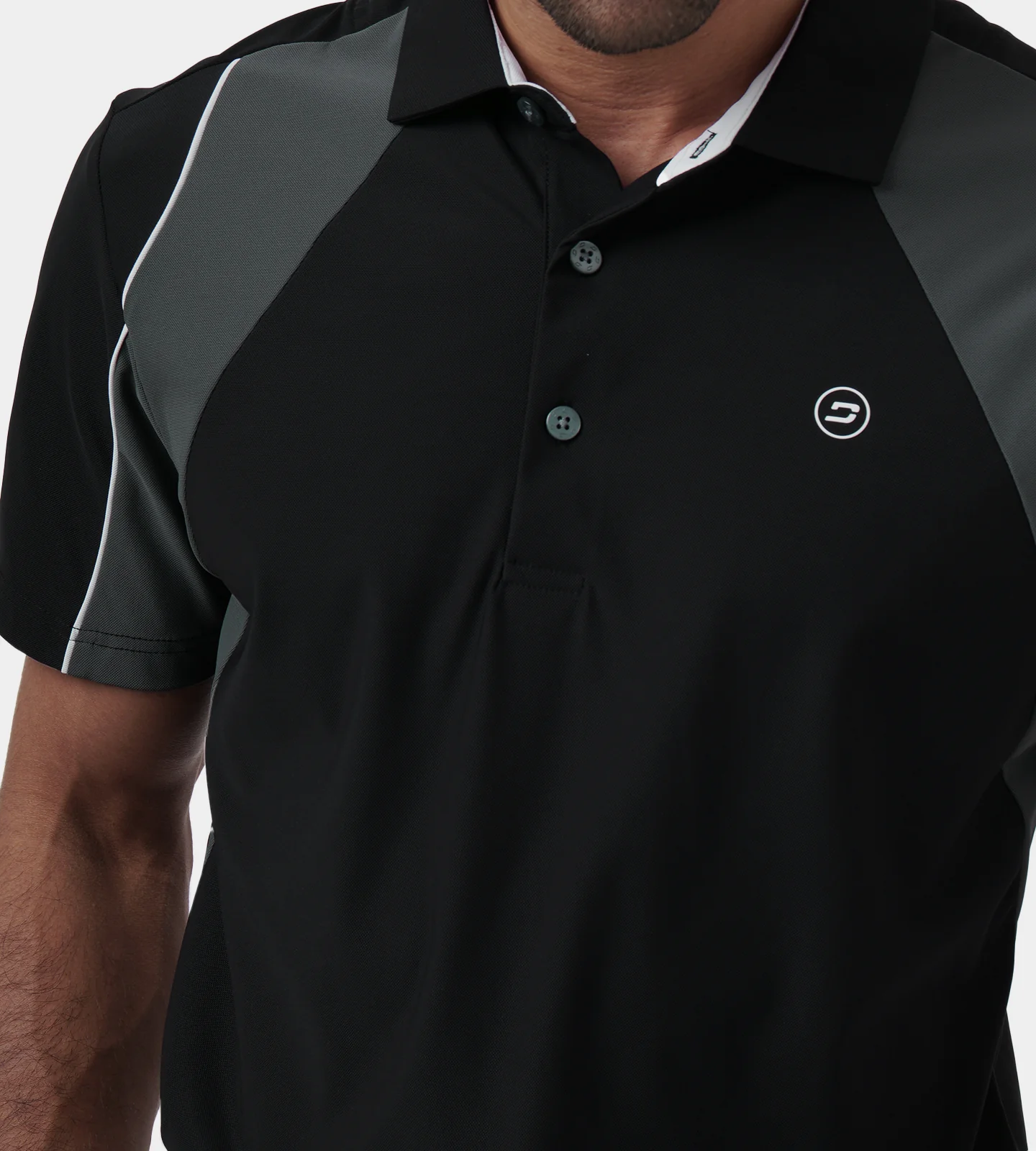 SLATE POLO - BLACK / WHITE - Image 4
