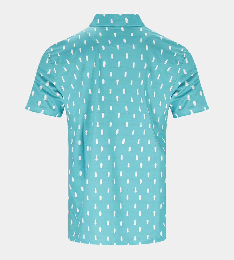 SPLATTER POLO - TEAL - Image 2