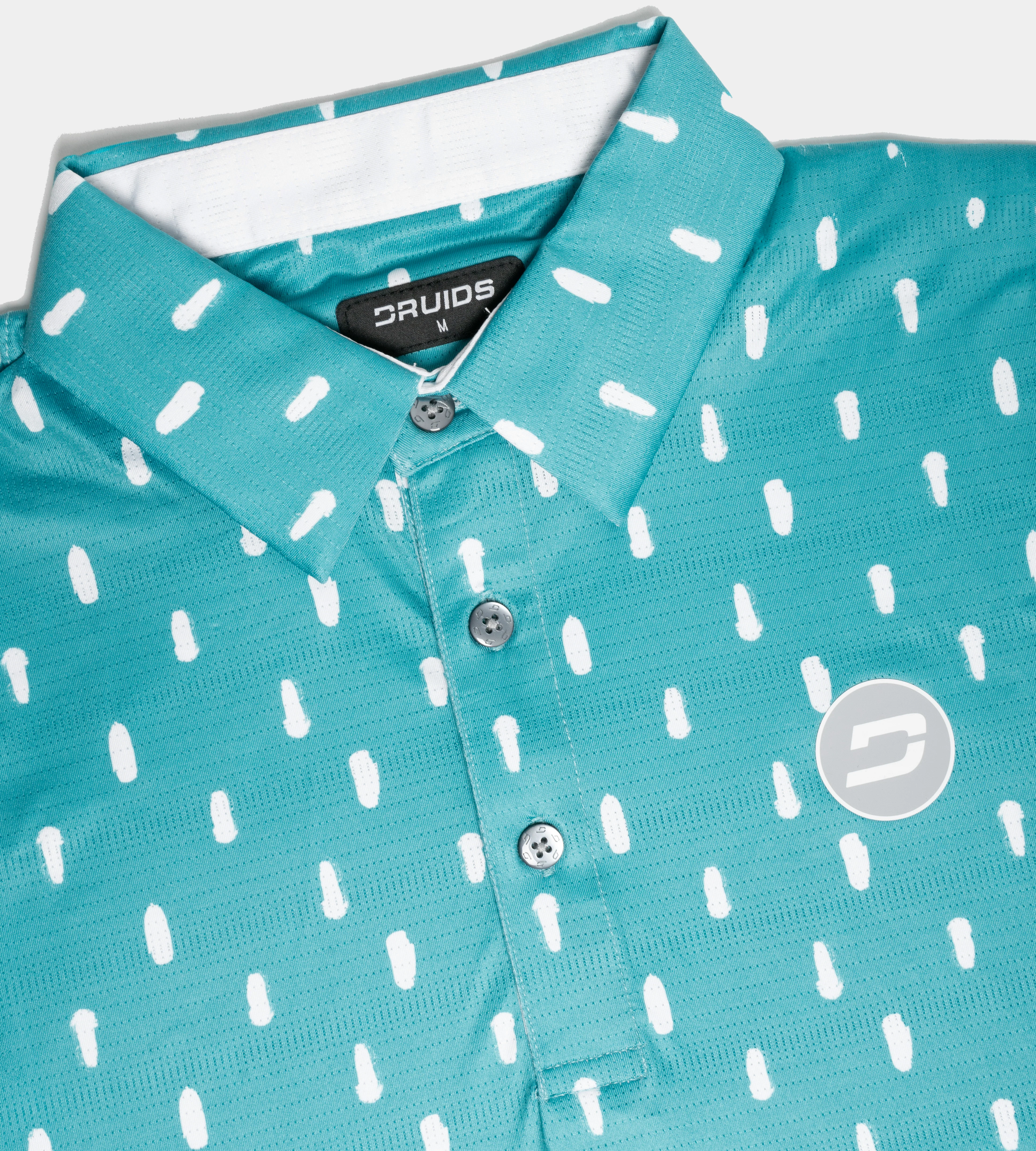 SPLATTER POLO - TEAL - Image 4