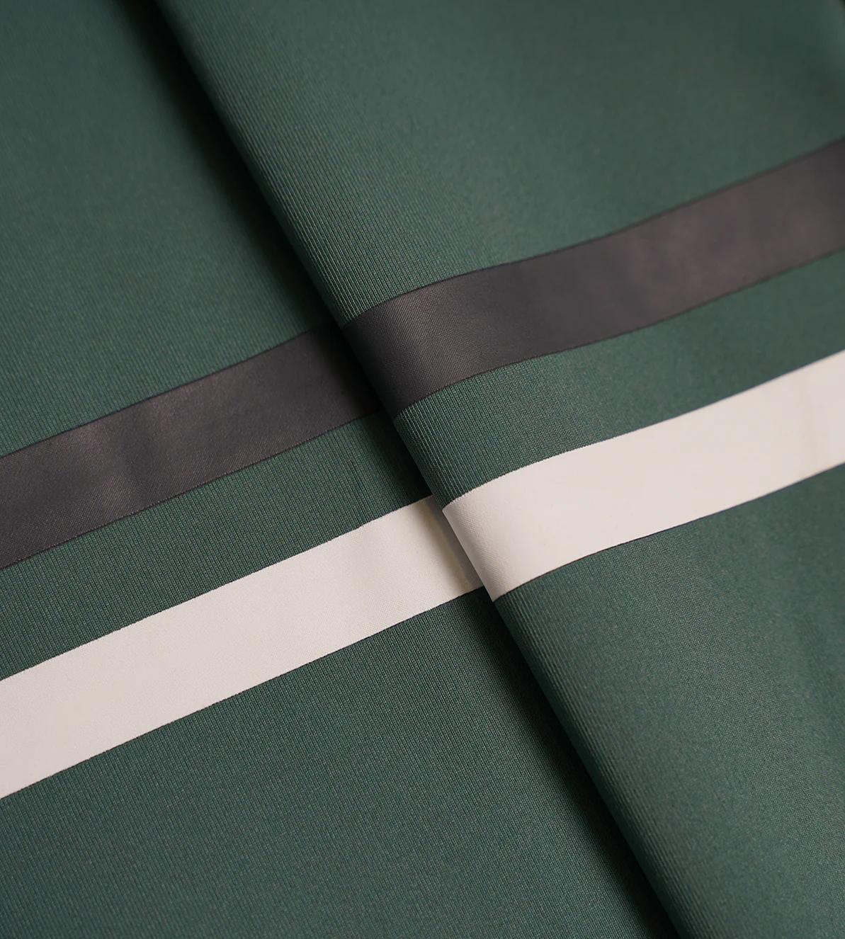 STRIPE PERFORMANCE LONG SLEEVE POLO - SAGE - Image 4