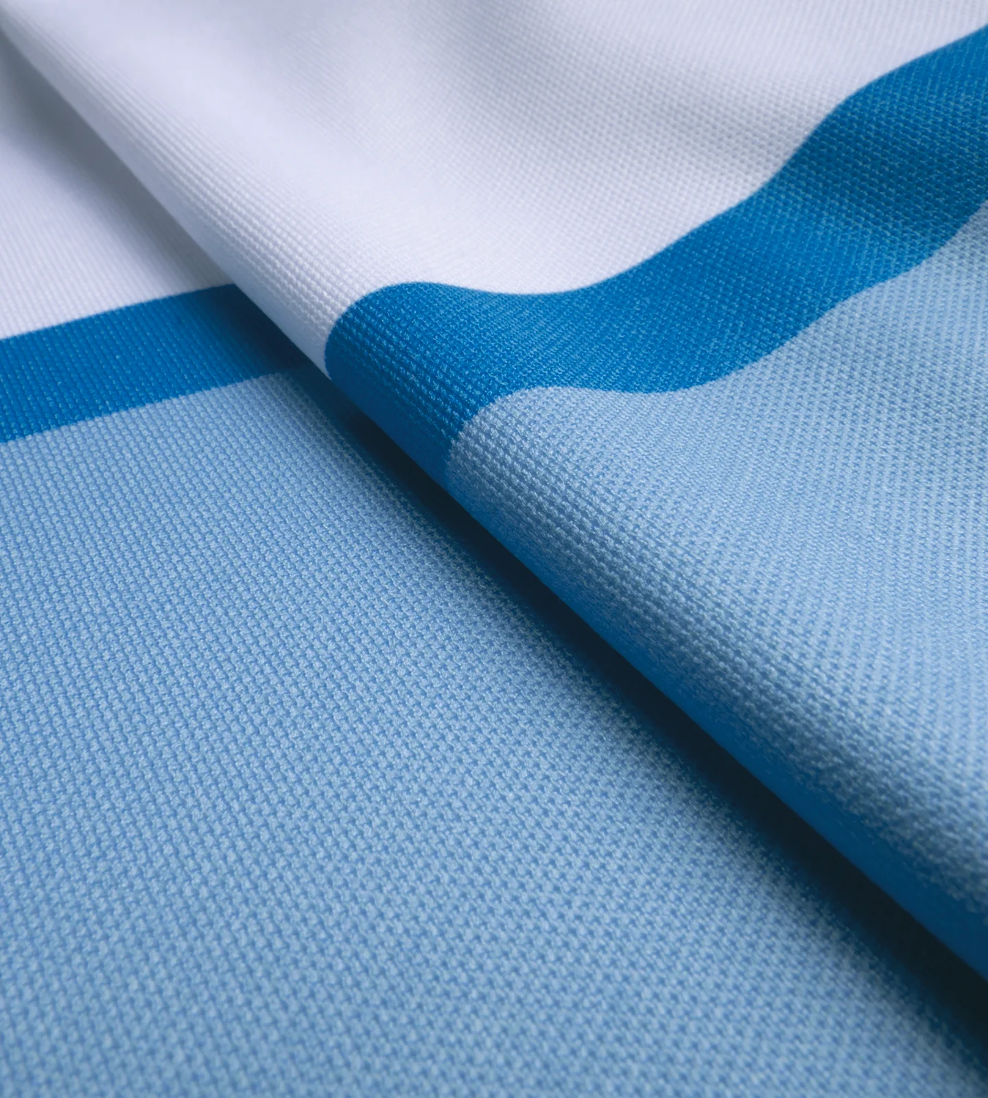 STRIPE PERFORMANCE POLO - BLUE - Image 8