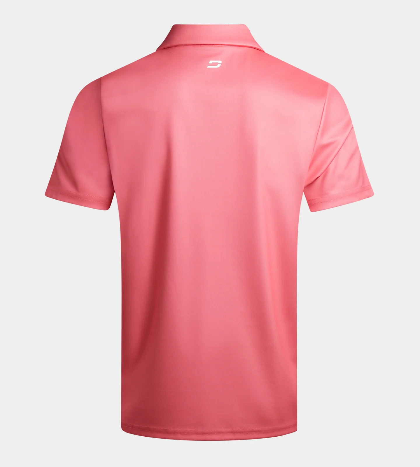 STRIPE PERFORMANCE POLO - CORAL - Image 2