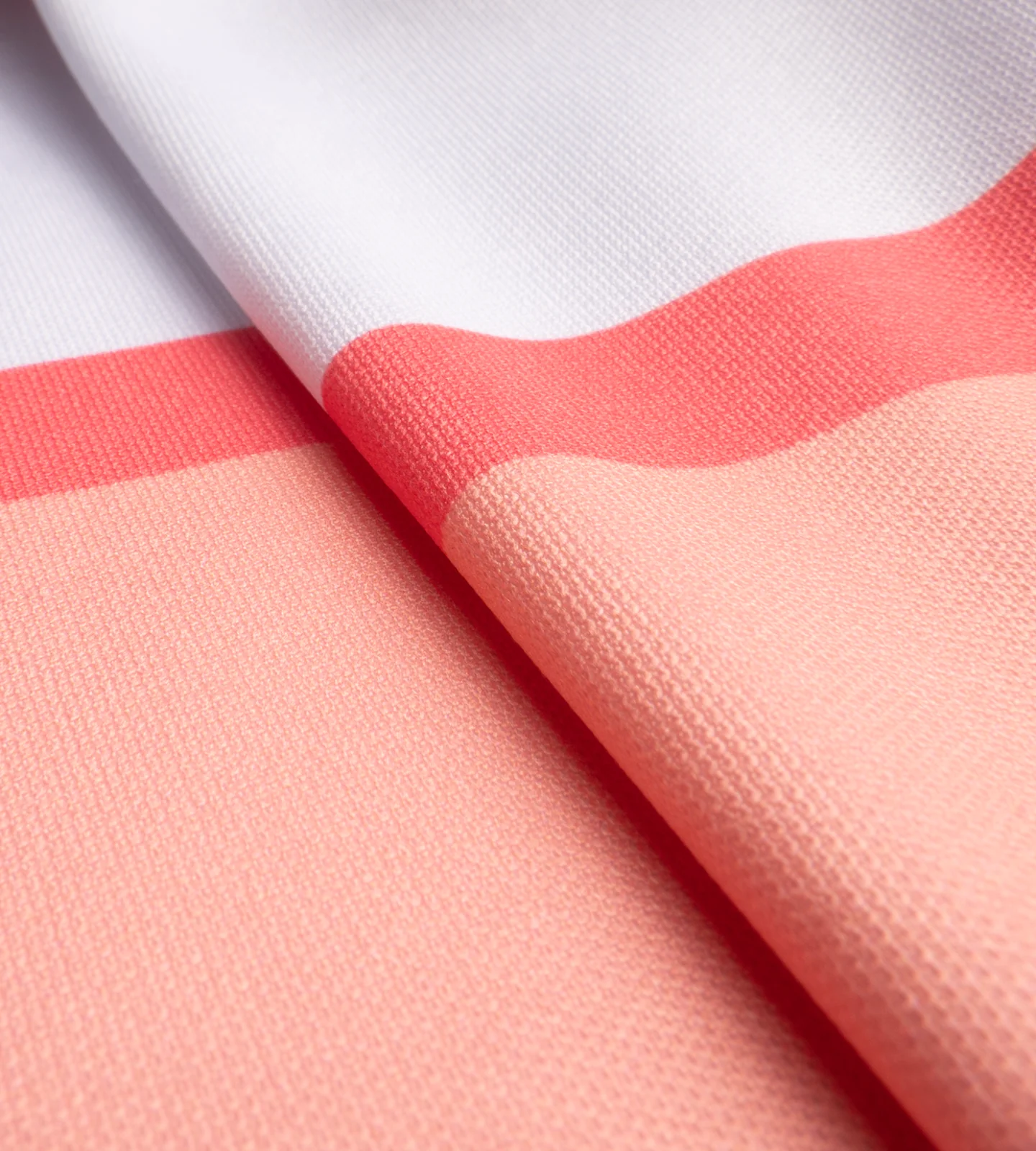 STRIPE PERFORMANCE POLO - CORAL - Image 8