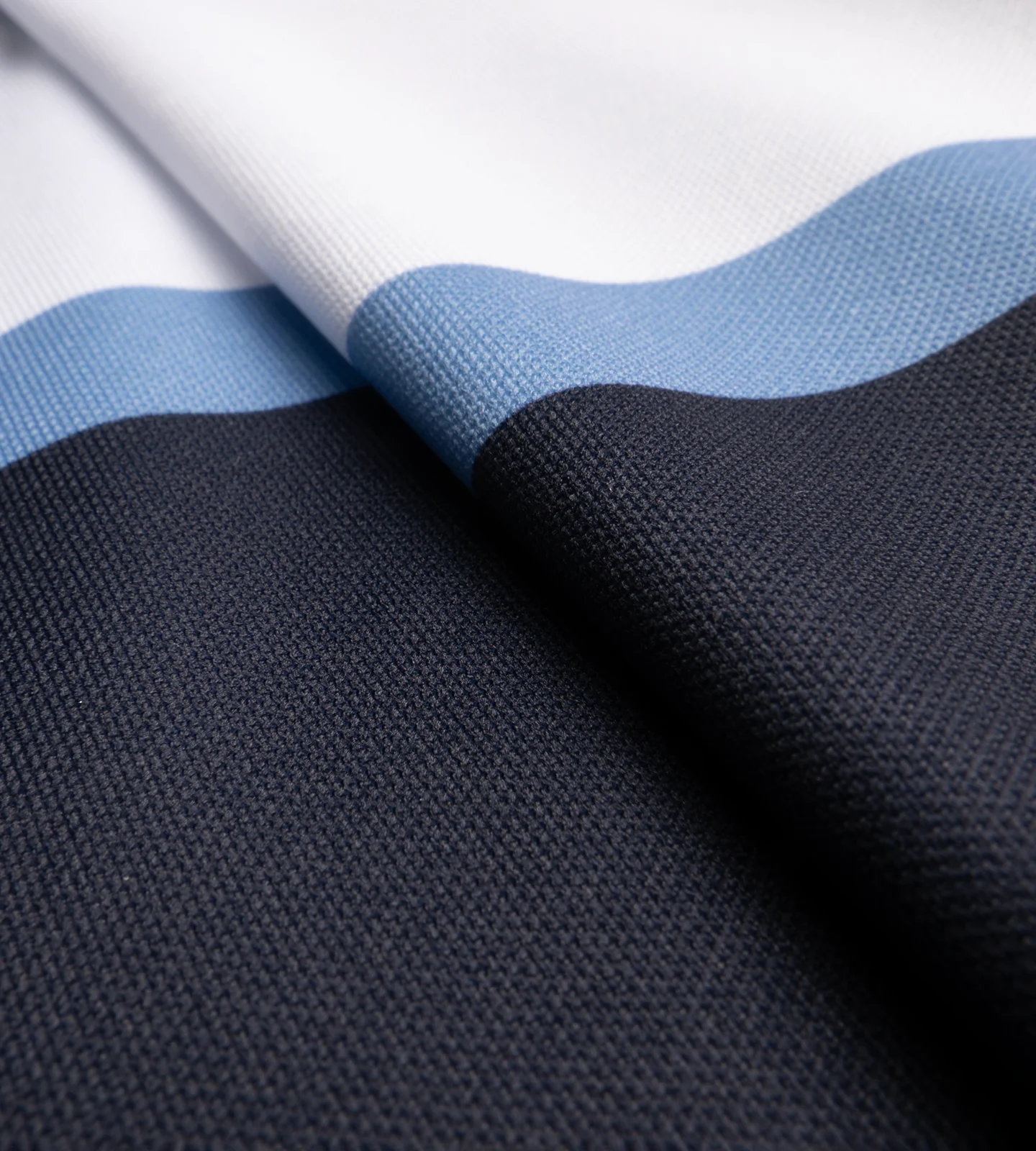 STRIPE PERFORMANCE POLO - DENIM - Image 8