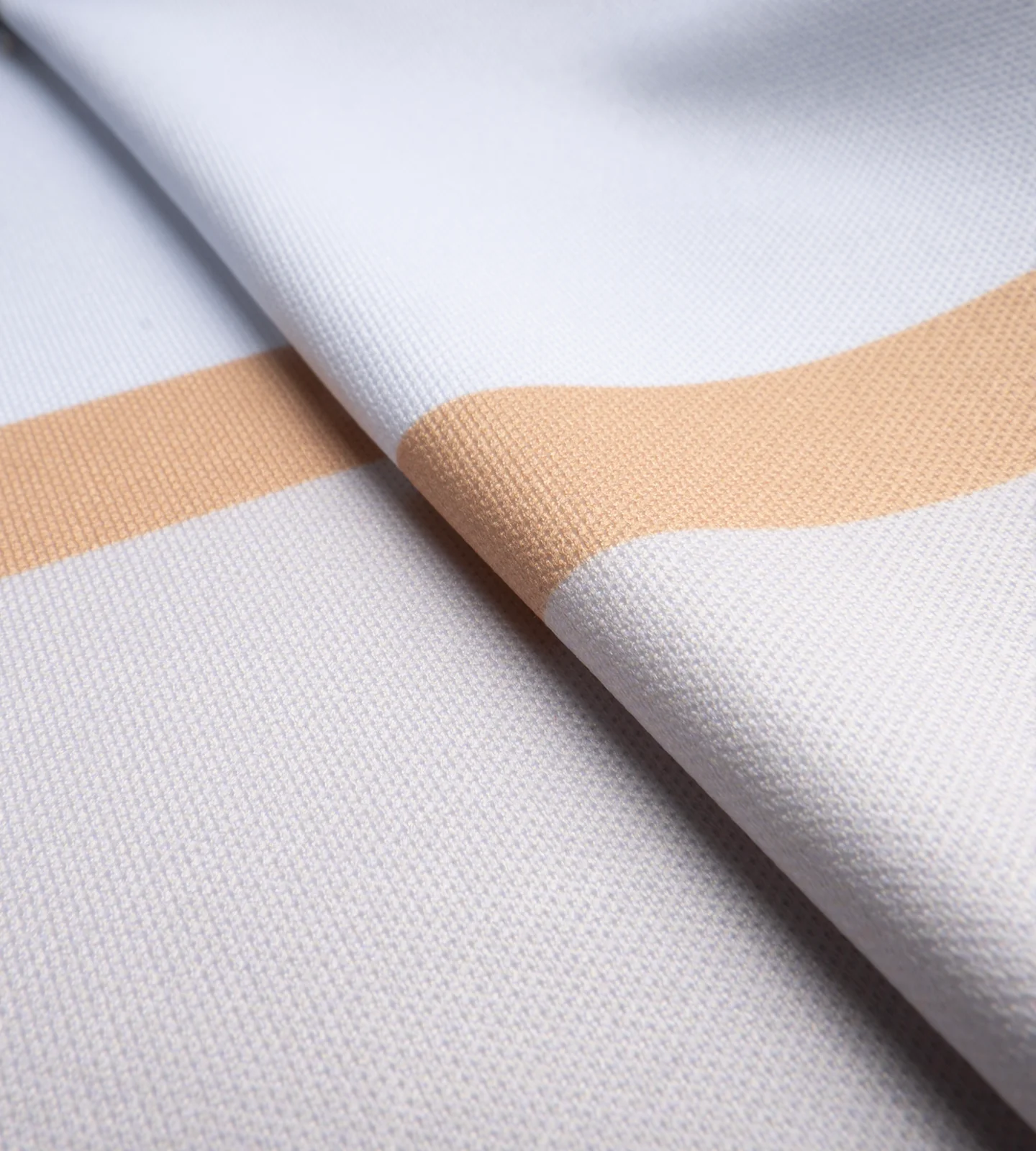 STRIPE PERFORMANCE POLO - GOLD - Image 8