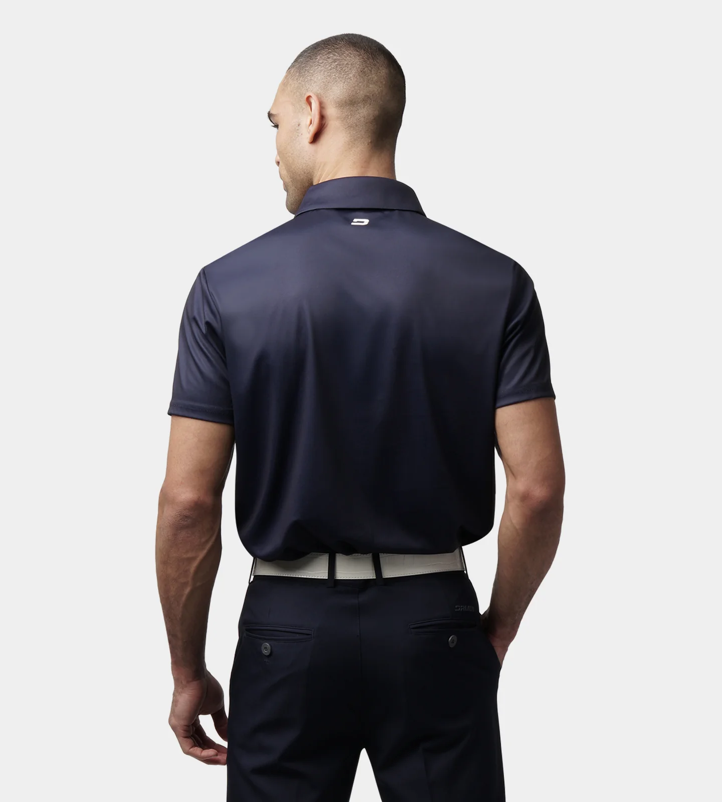 STRIPE PERFORMANCE POLO - NAVY - Image 4
