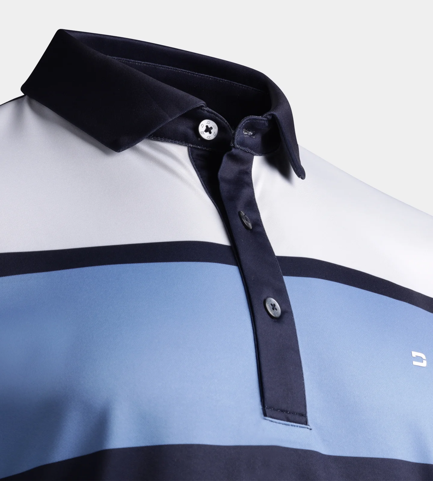 STRIPE PERFORMANCE POLO - NAVY - Image 6