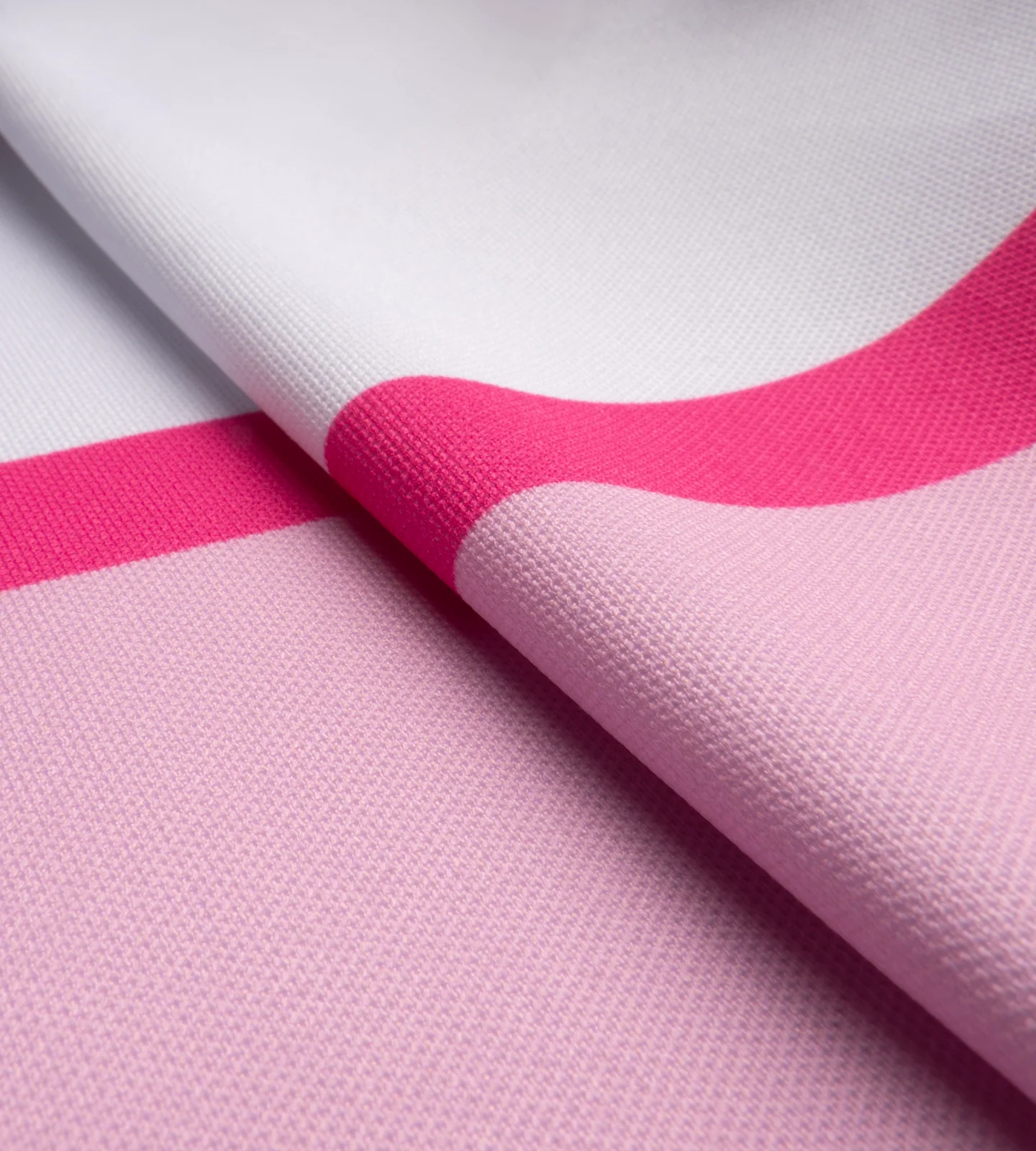 STRIPE PERFORMANCE POLO - PINK - Image 8