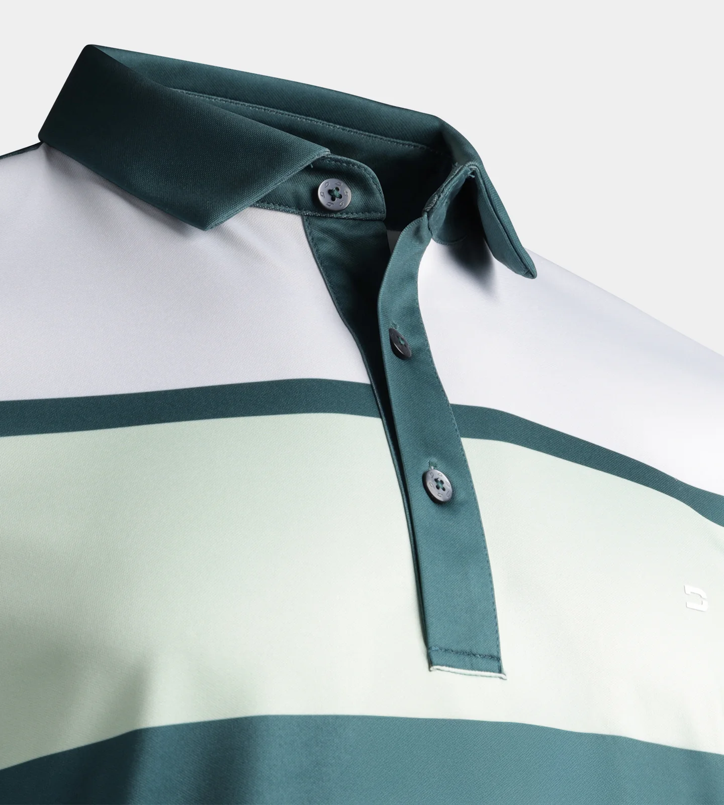 STRIPE PERFORMANCE POLO - SAGE - Image 3