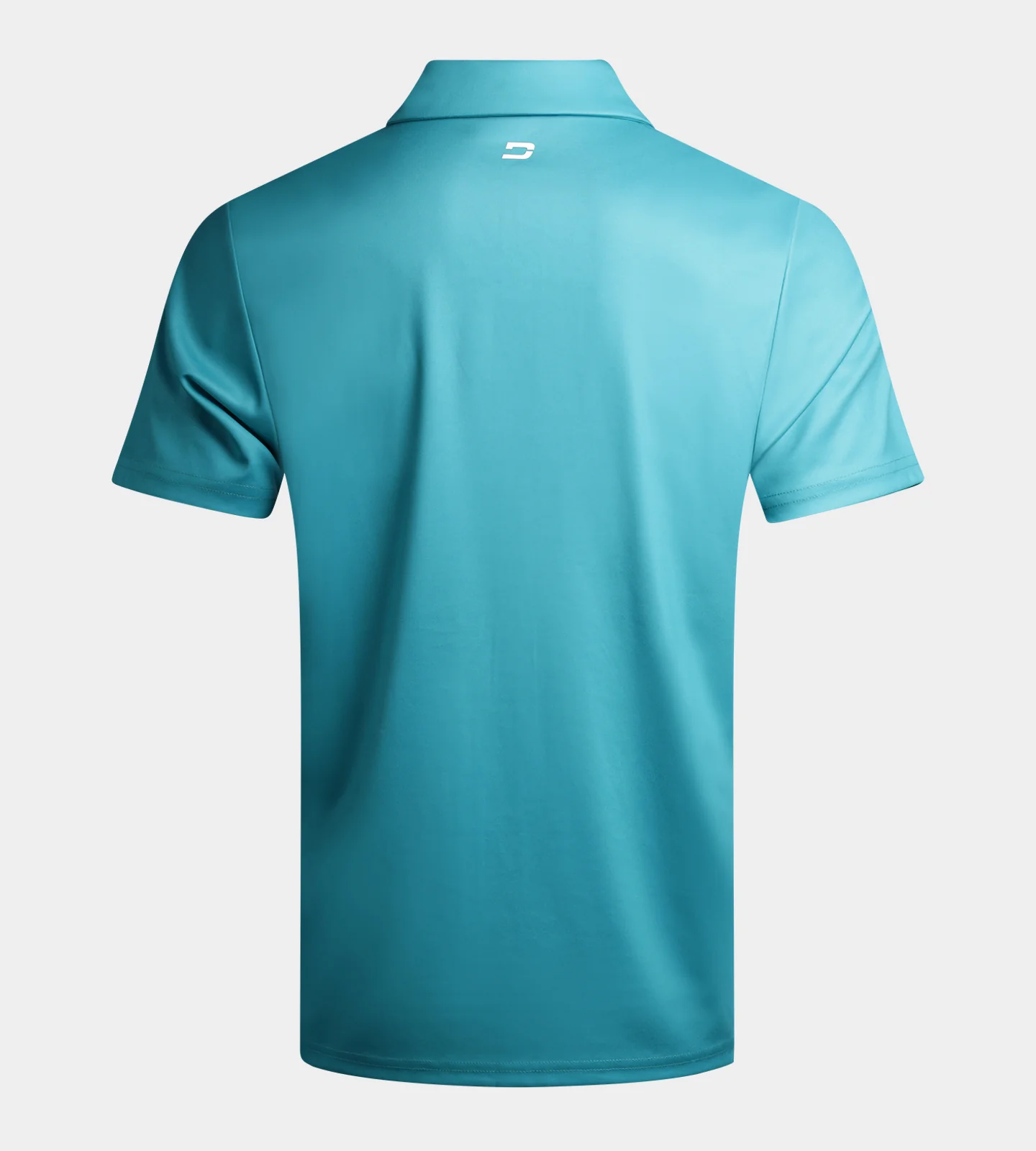 STRIPE PERFORMANCE POLO - TEAL - Image 2