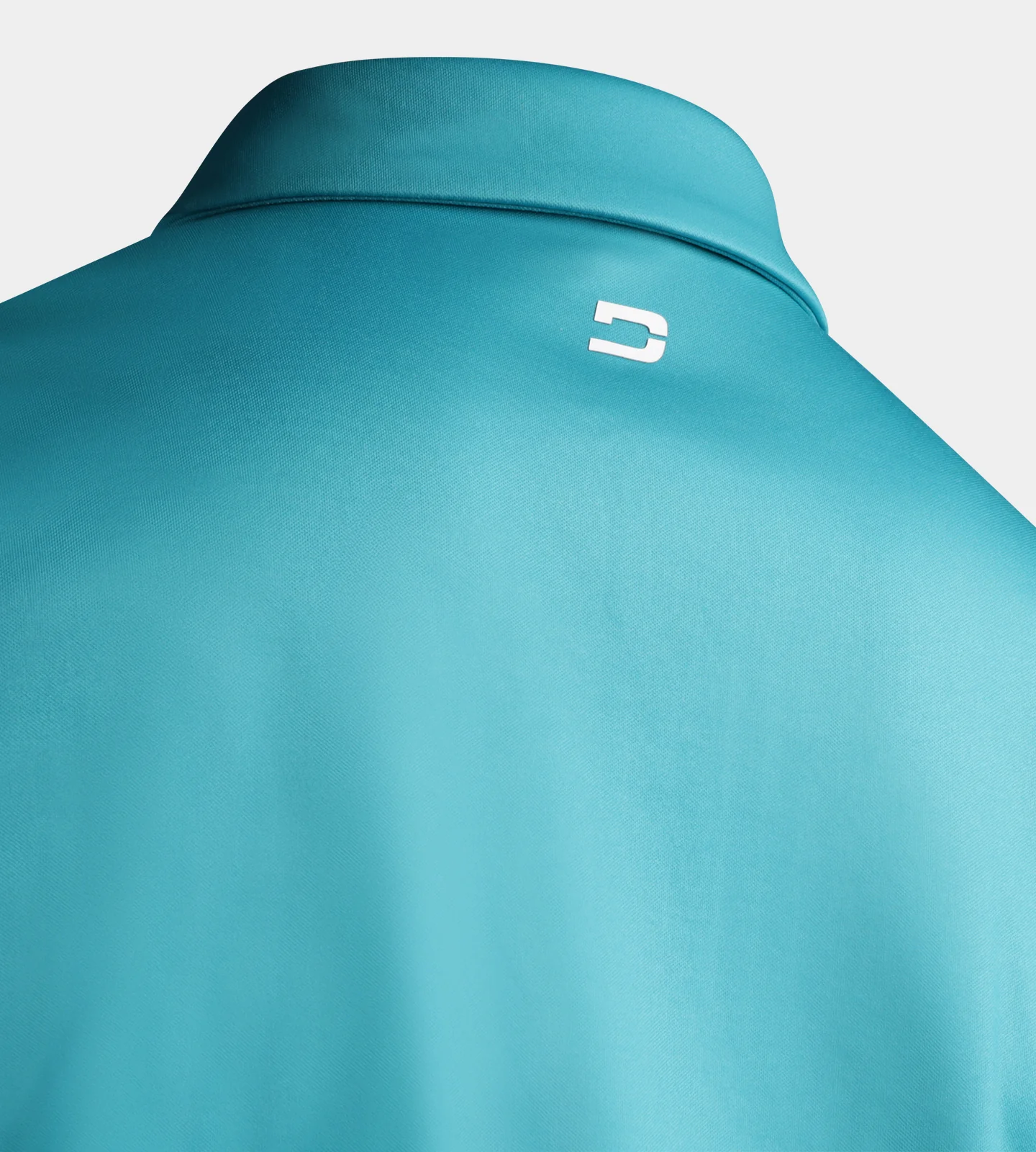 STRIPE PERFORMANCE POLO - TEAL - Image 4