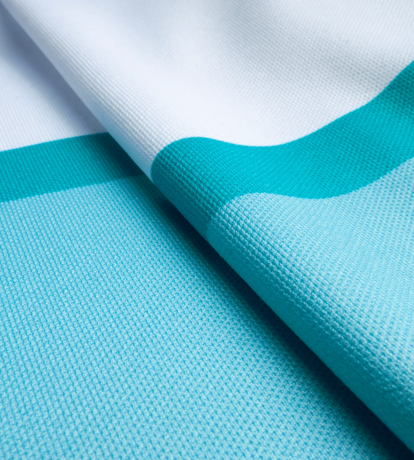 STRIPE PERFORMANCE POLO - TEAL - Image 5
