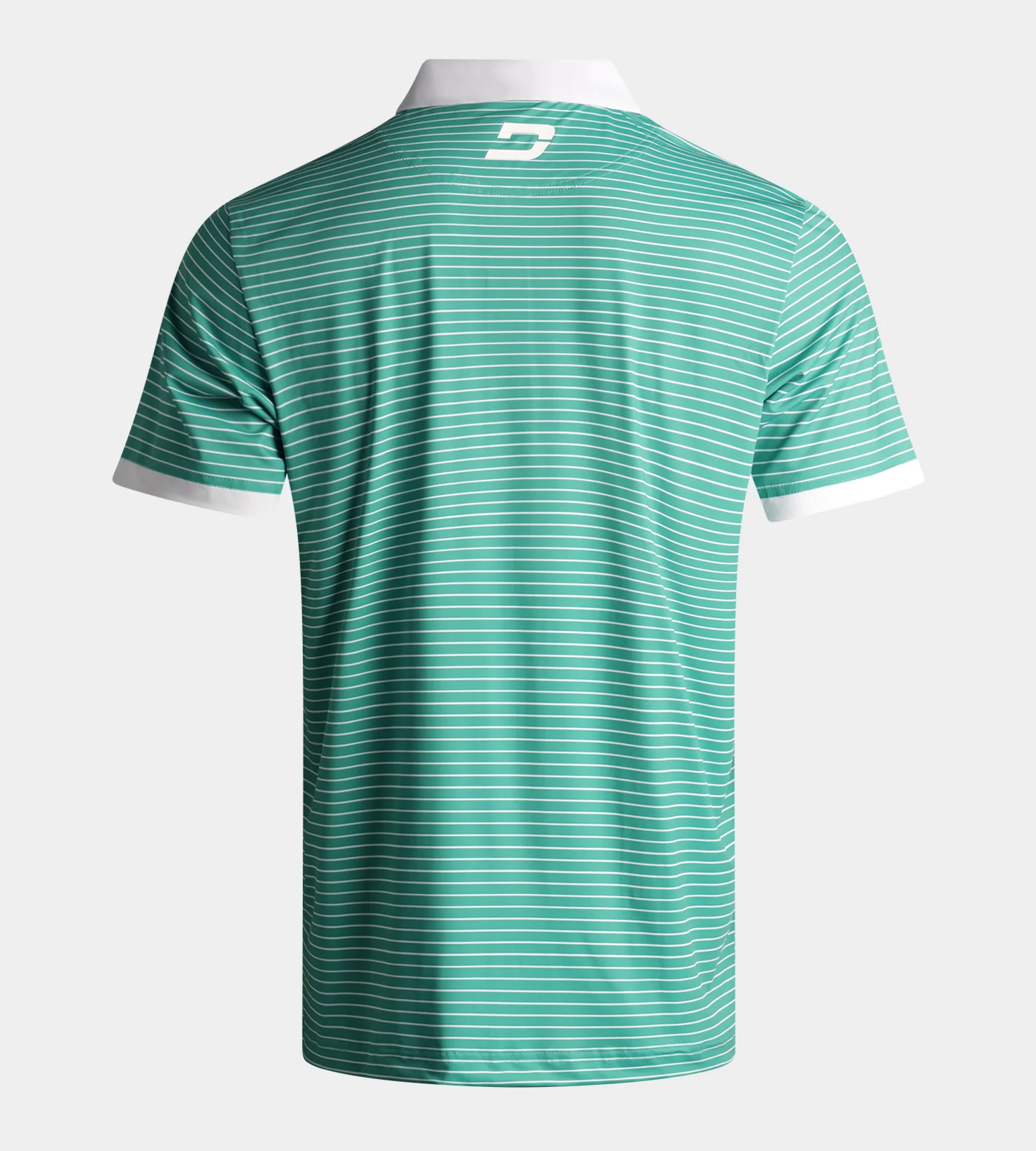 STRIPE PIQUE POLO - GREEN - Image 2
