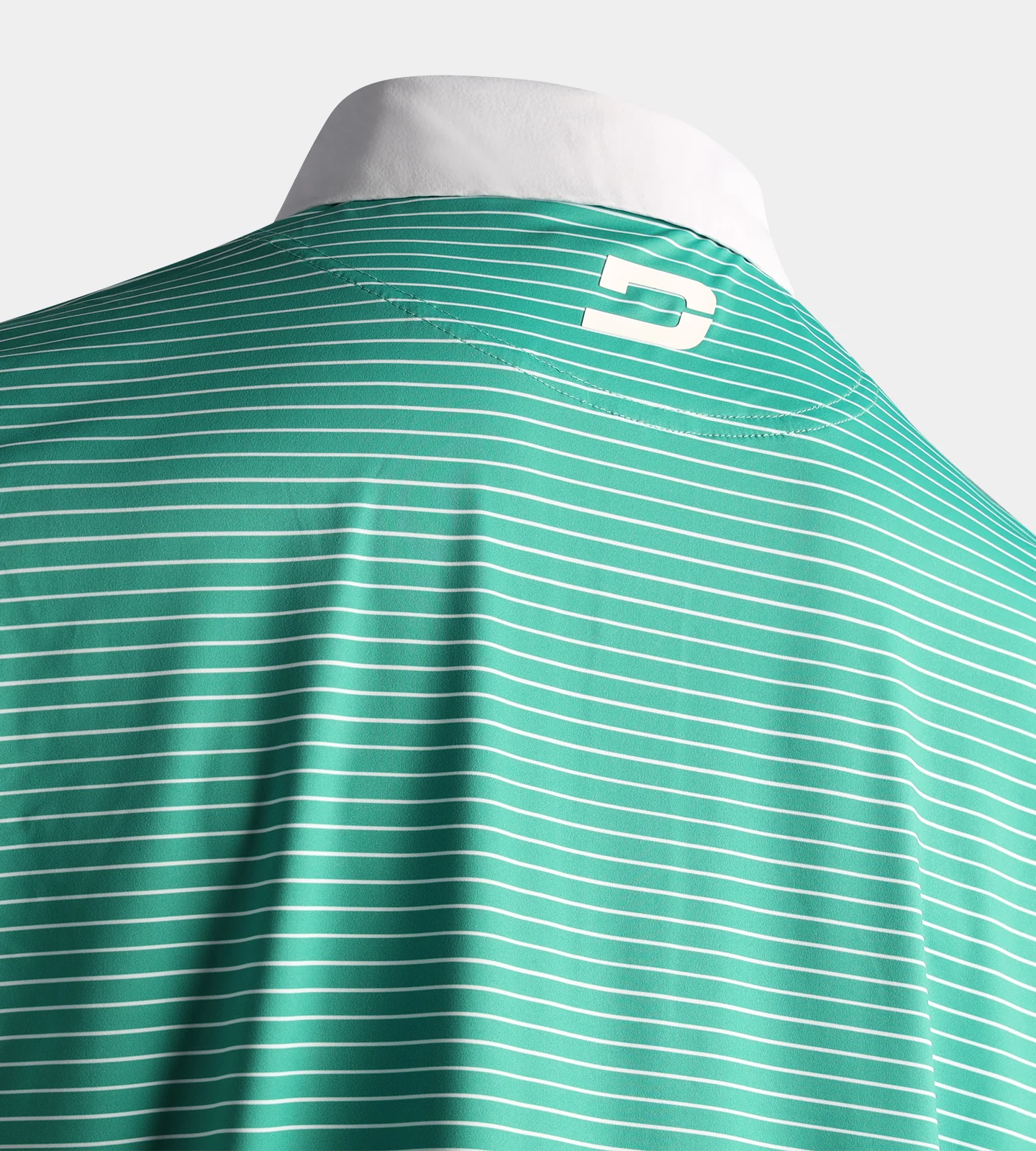 STRIPE PIQUE POLO - GREEN - Image 4