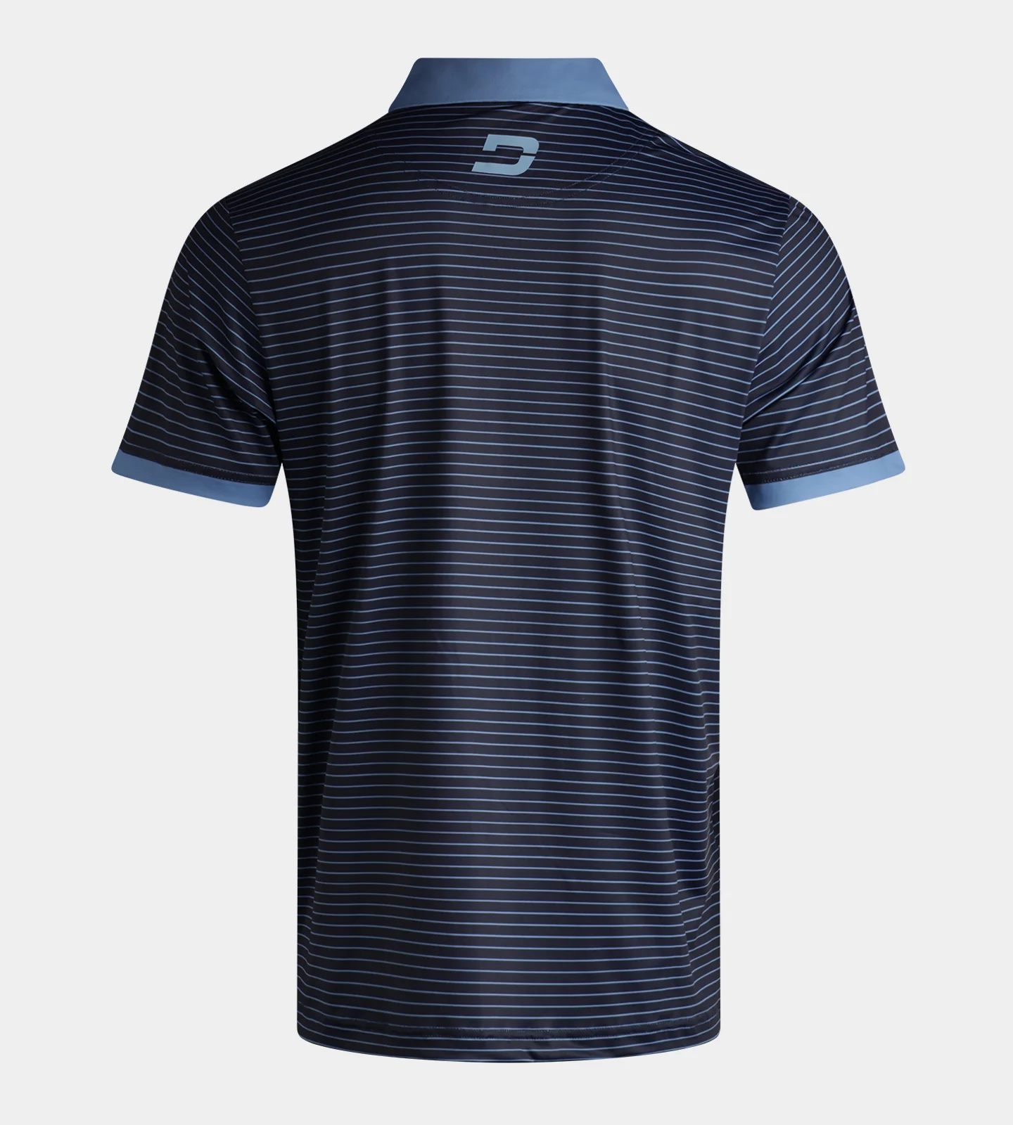 STRIPE PIQUE POLO - NAVY - Image 2