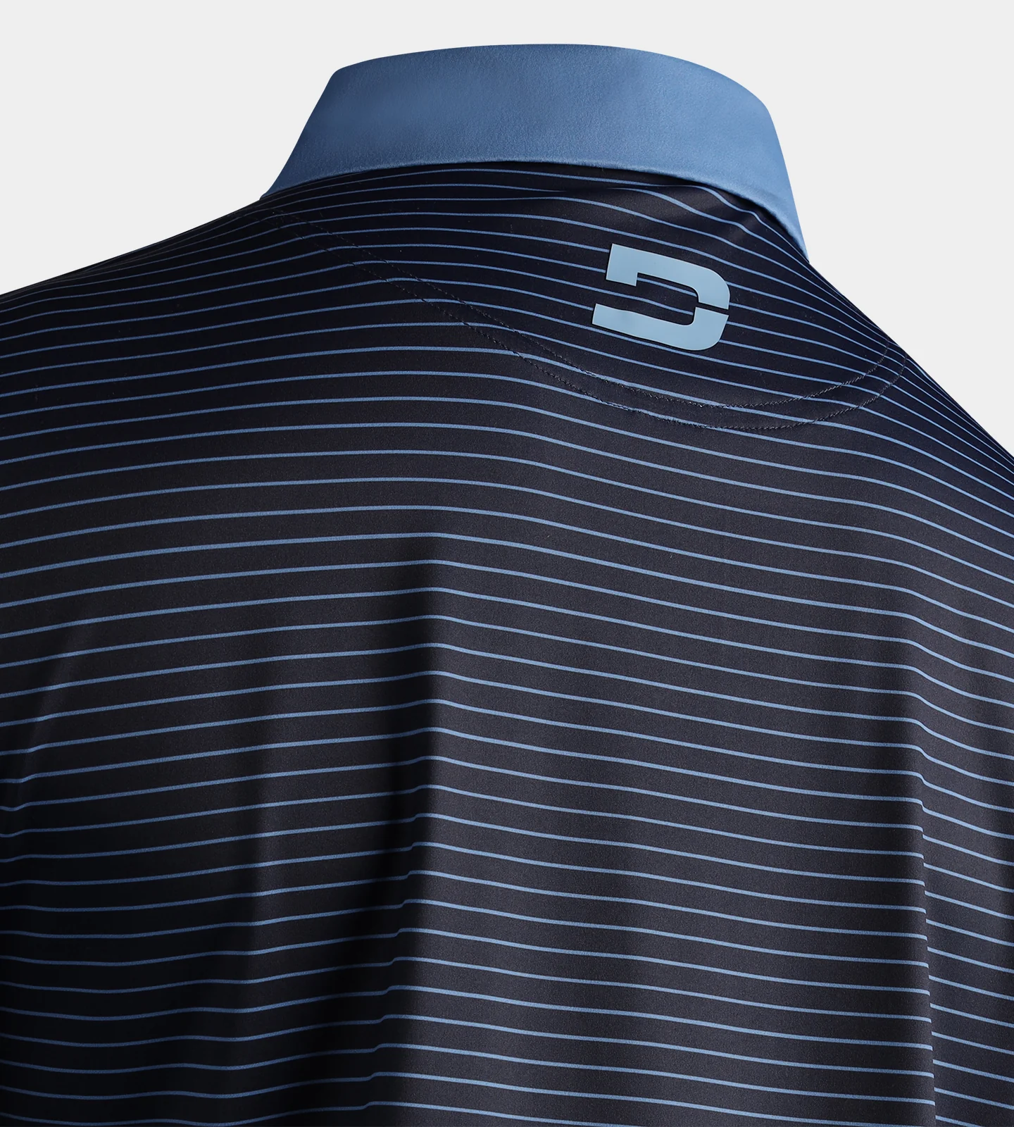 STRIPE PIQUE POLO - NAVY - Image 4