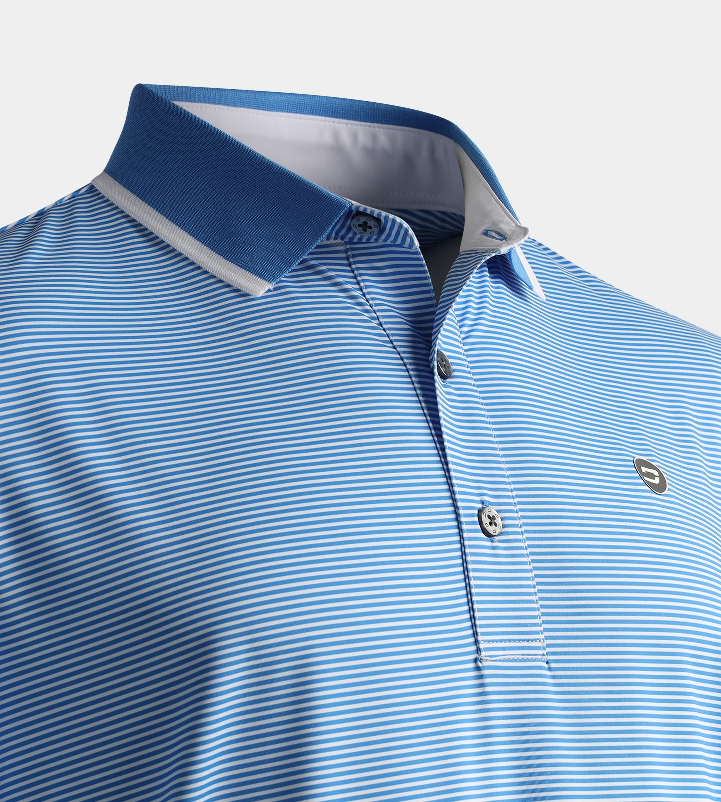 STRIPE POLO - BLUE - Image 3