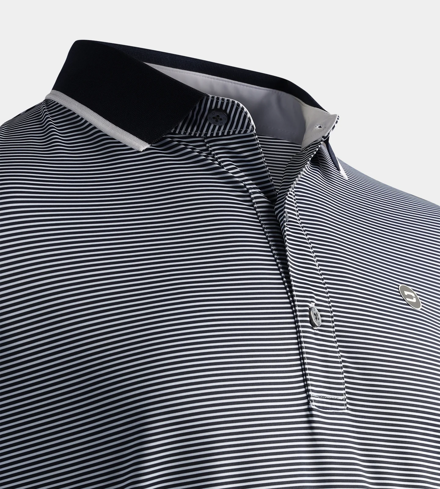 STRIPE POLO - NAVY - Image 3
