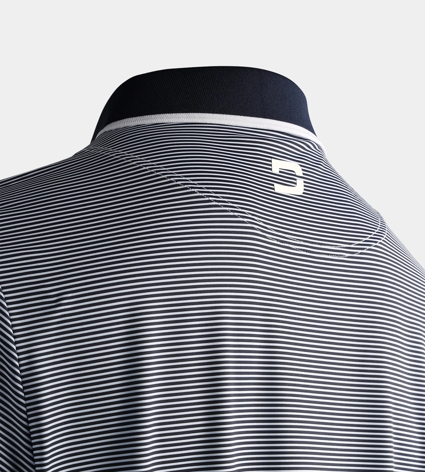 STRIPE POLO - NAVY - Image 4