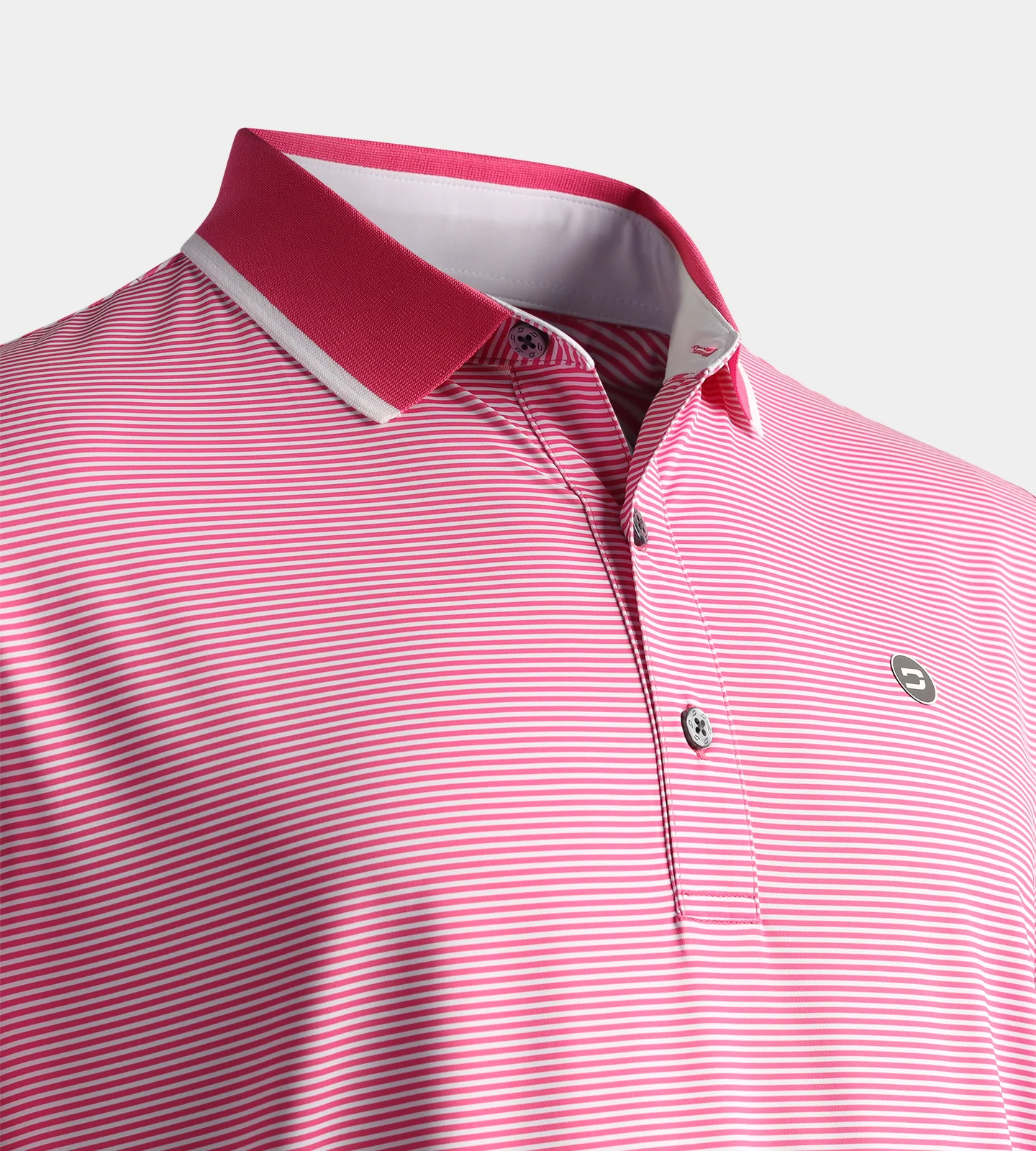 STRIPE POLO - PINK - Image 3