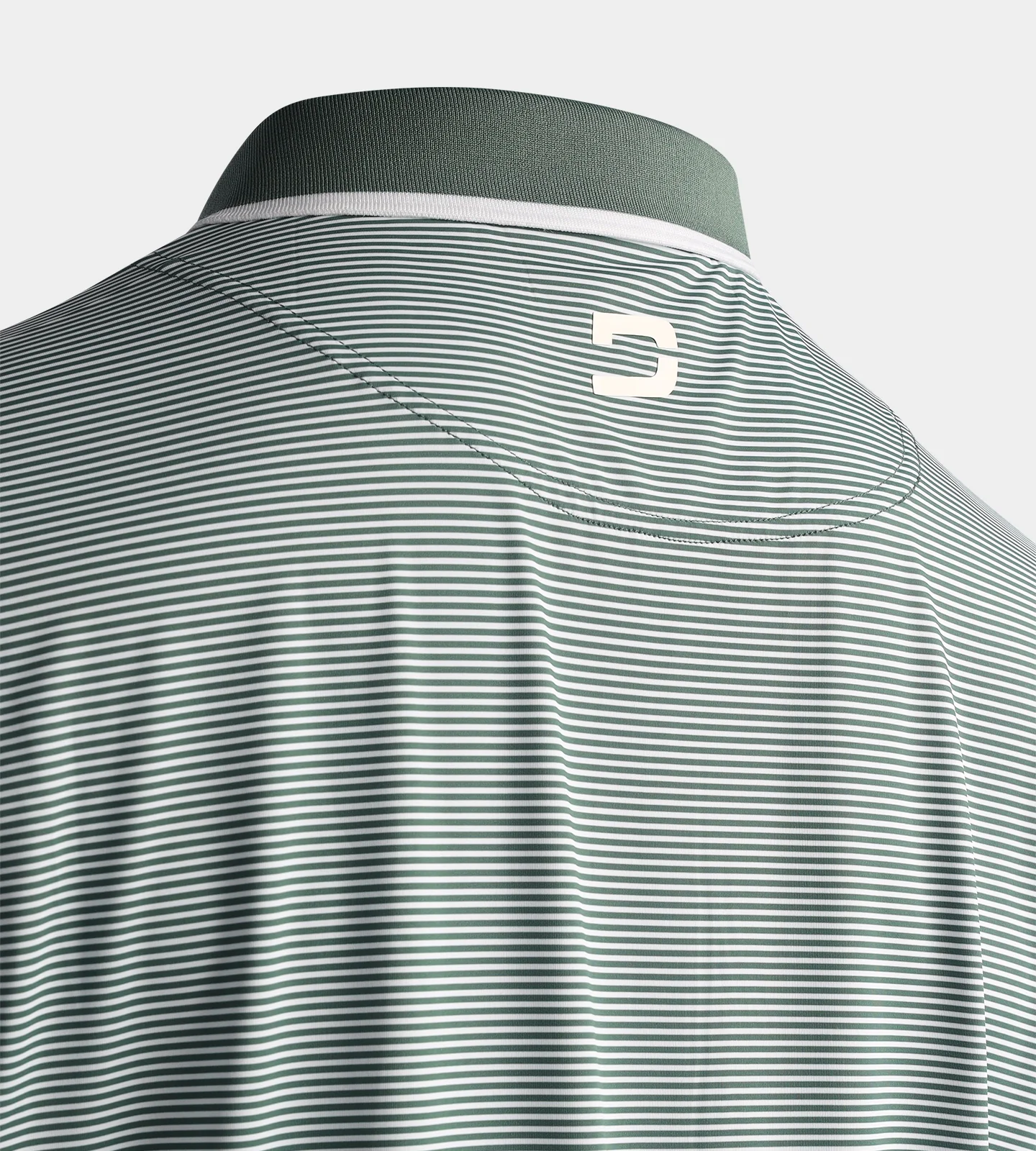 STRIPE POLO - SAGE - Image 4