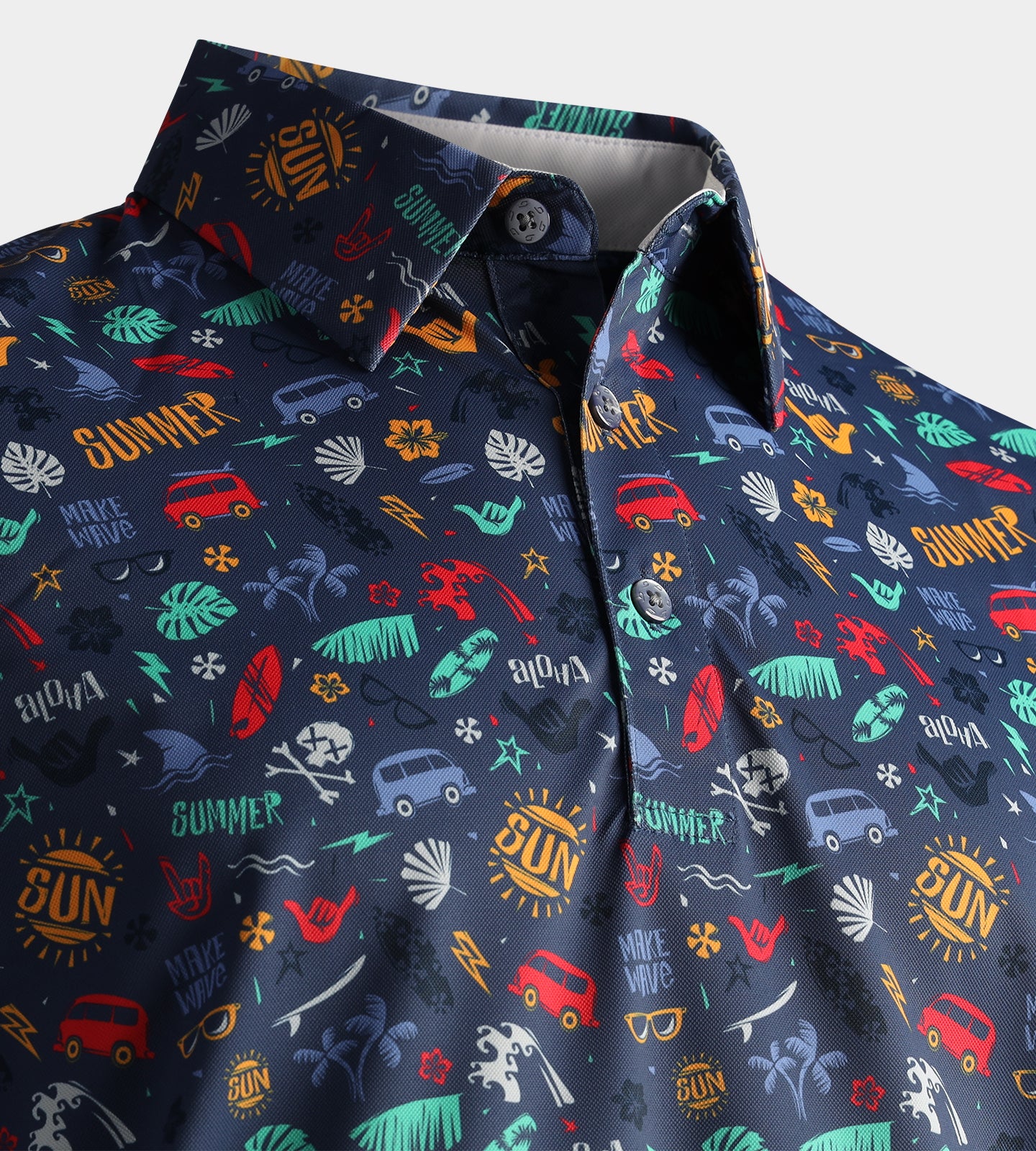 SUMMER BEACH POLO - NAVY - Image 3