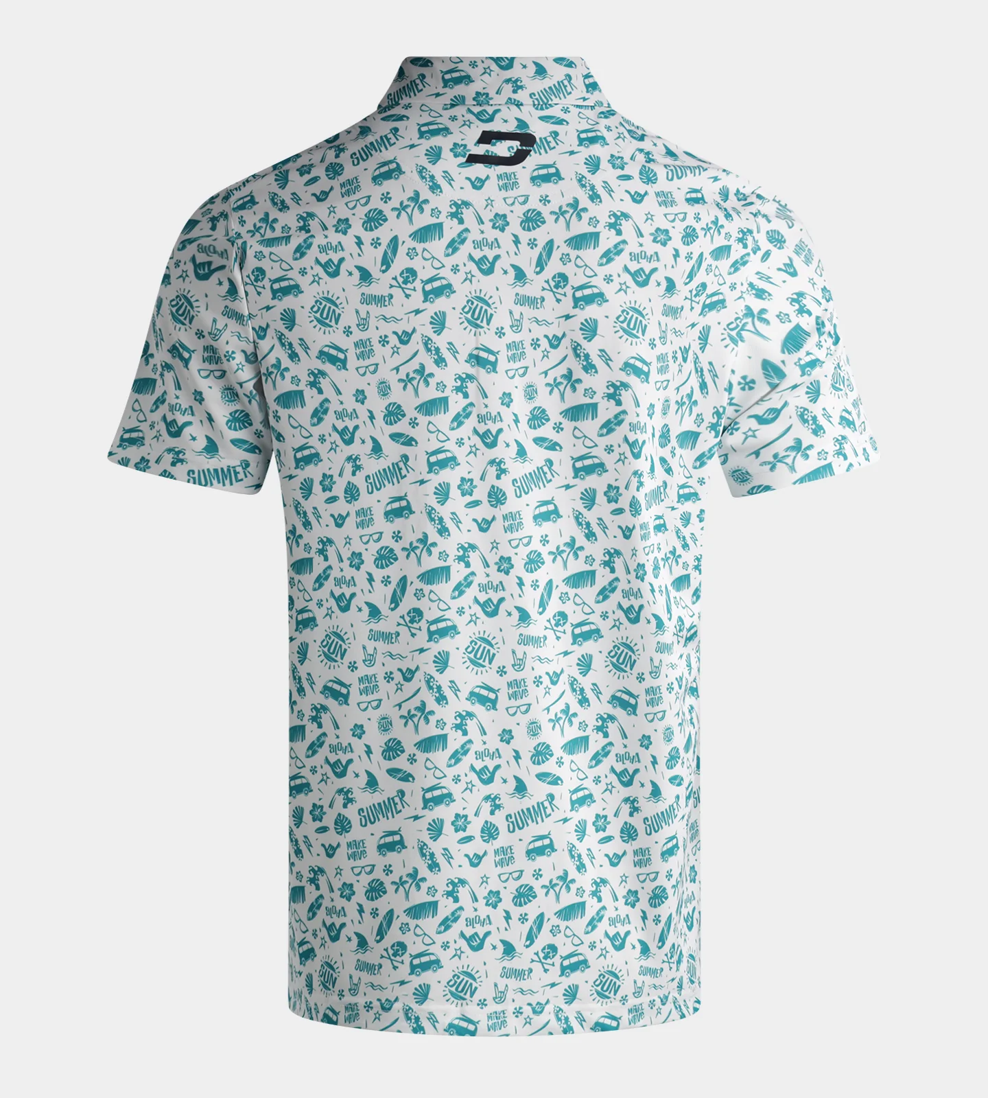 SUMMER BEACH POLO - TEAL - Image 2