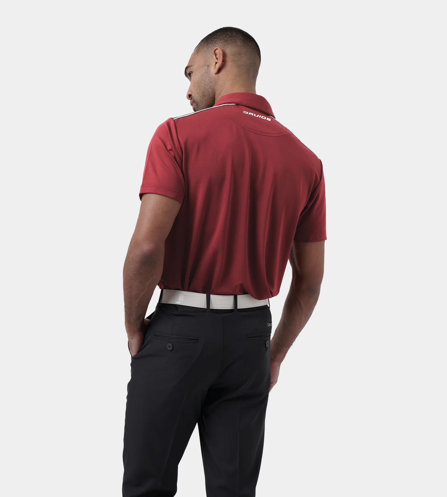TECH DROP POLO - BURGUNDY - Image 5