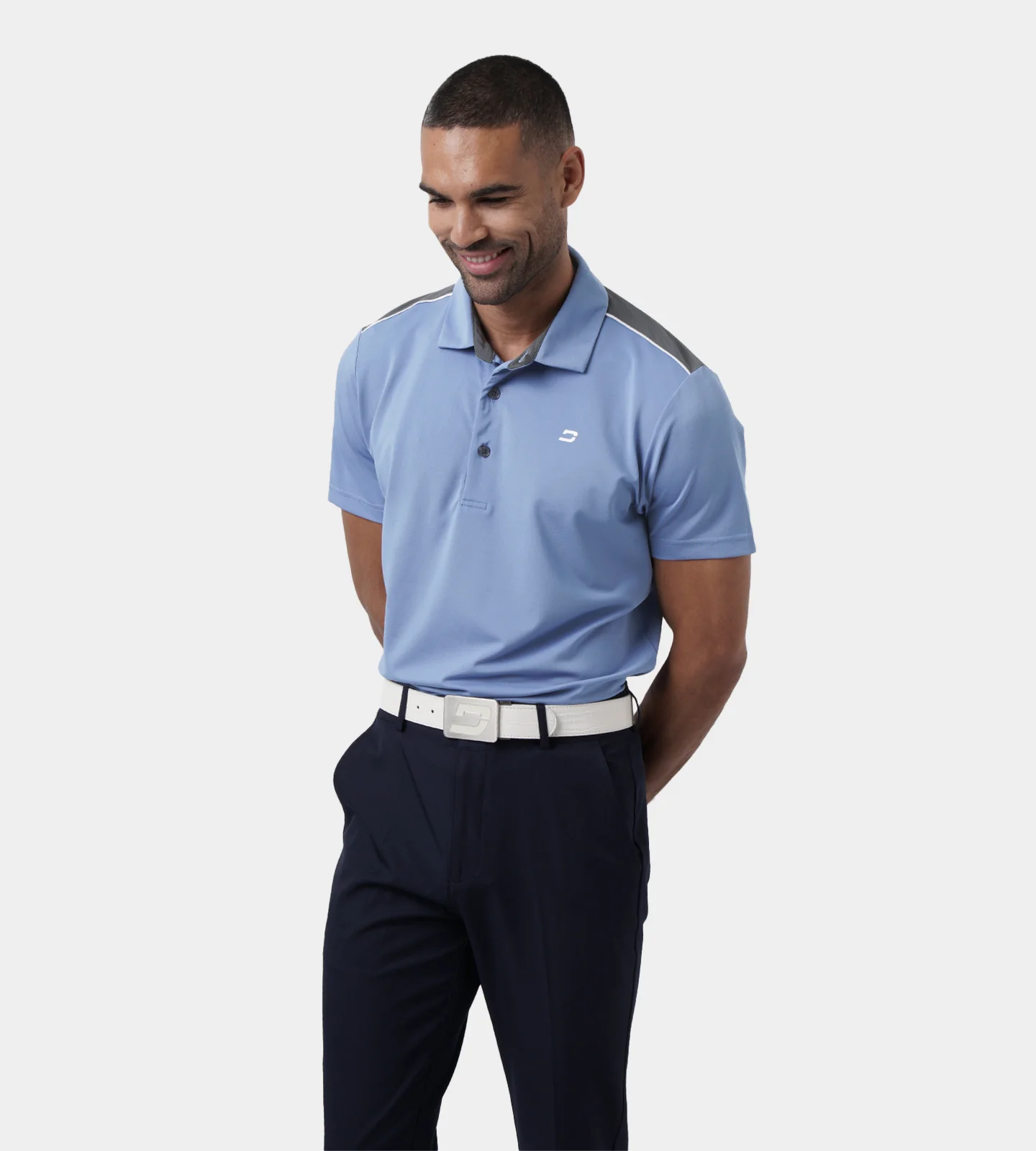 TECH DROP POLO - DENIM - Image 3