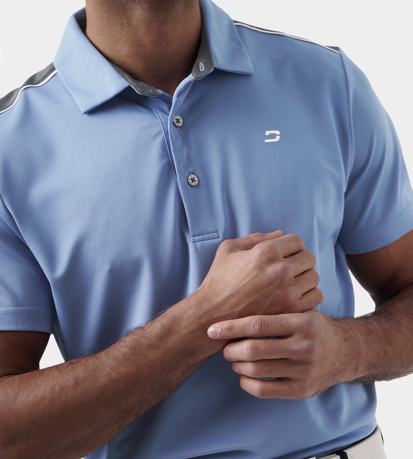 TECH DROP POLO - DENIM - Image 4