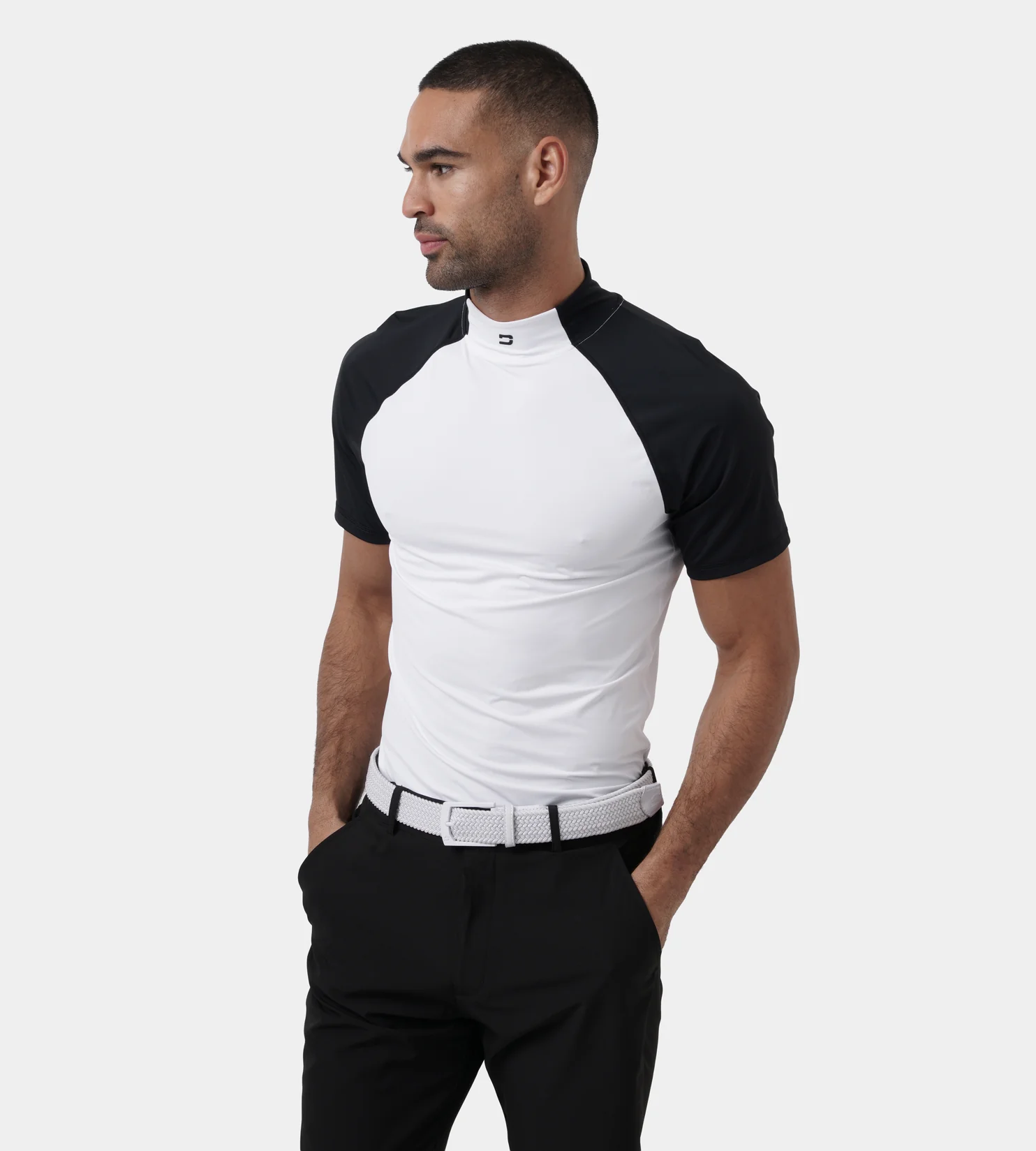 TEE TIGHT BASELAYER - BLACK/ WHITE - Image 3