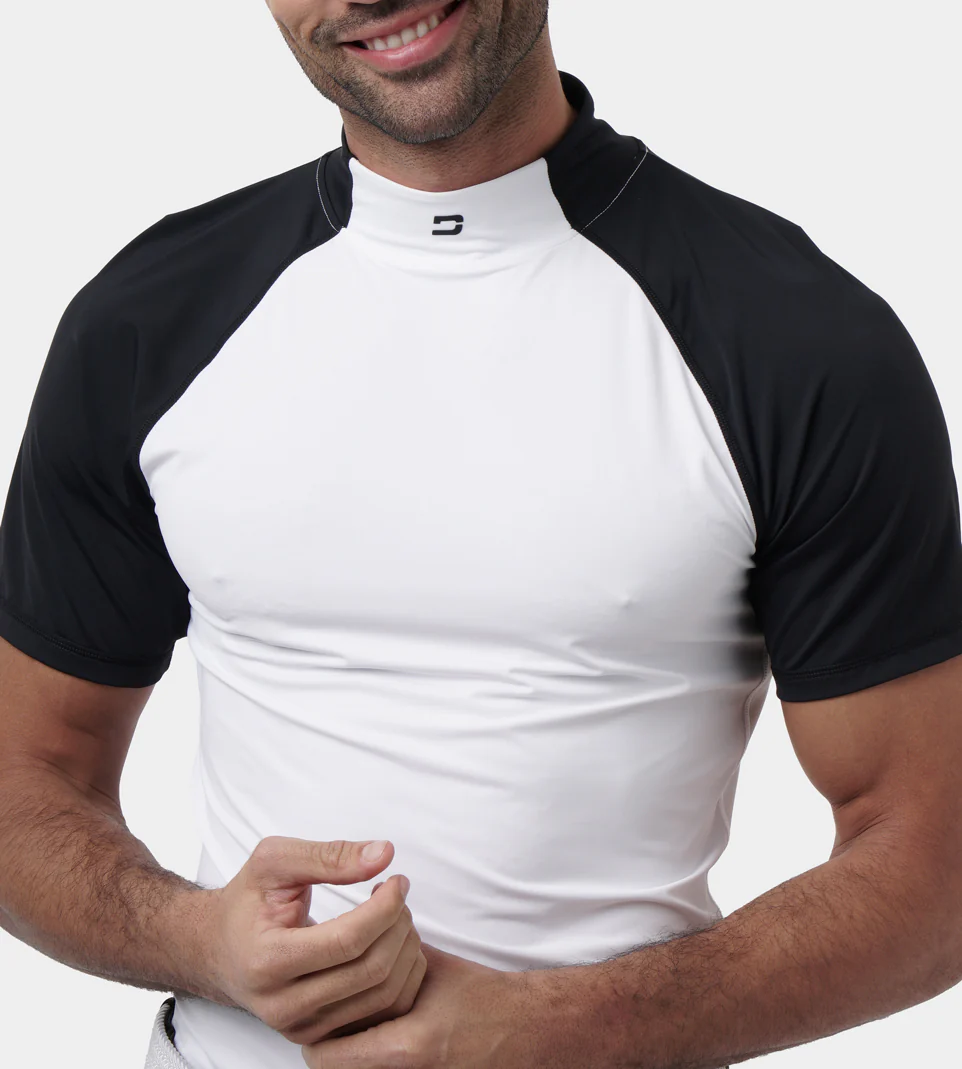 TEE TIGHT BASELAYER - BLACK/ WHITE - Image 4