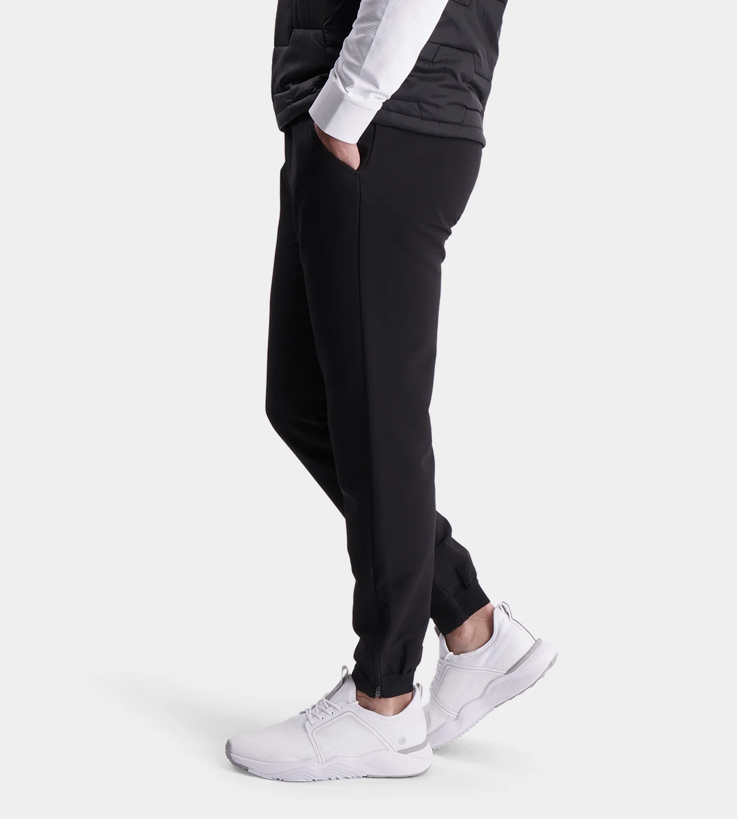 THERMAL WINTER GOLF JOGGERS - BLACK - Image 4