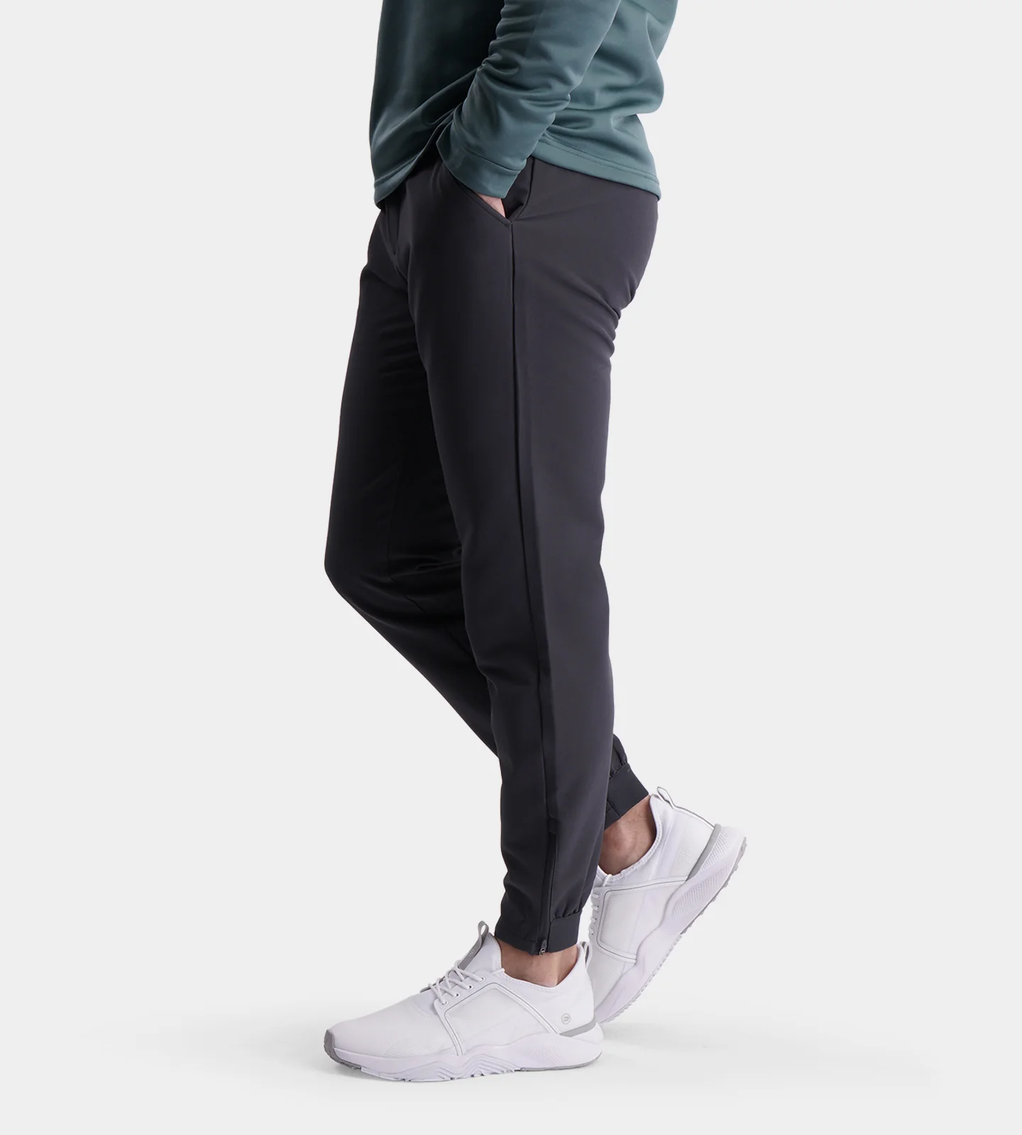THERMAL WINTER GOLF JOGGERS - CHARCOAL - Image 4