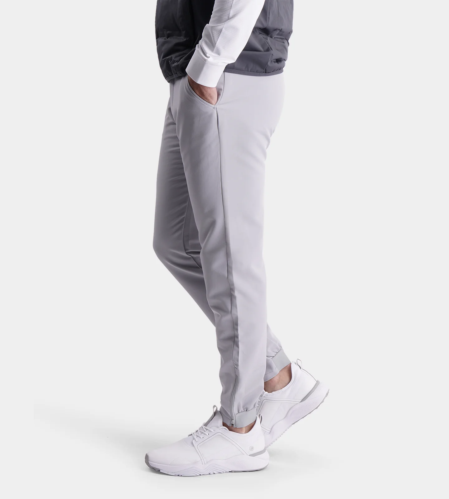 THERMAL WINTER GOLF JOGGERS - GREY - Image 4