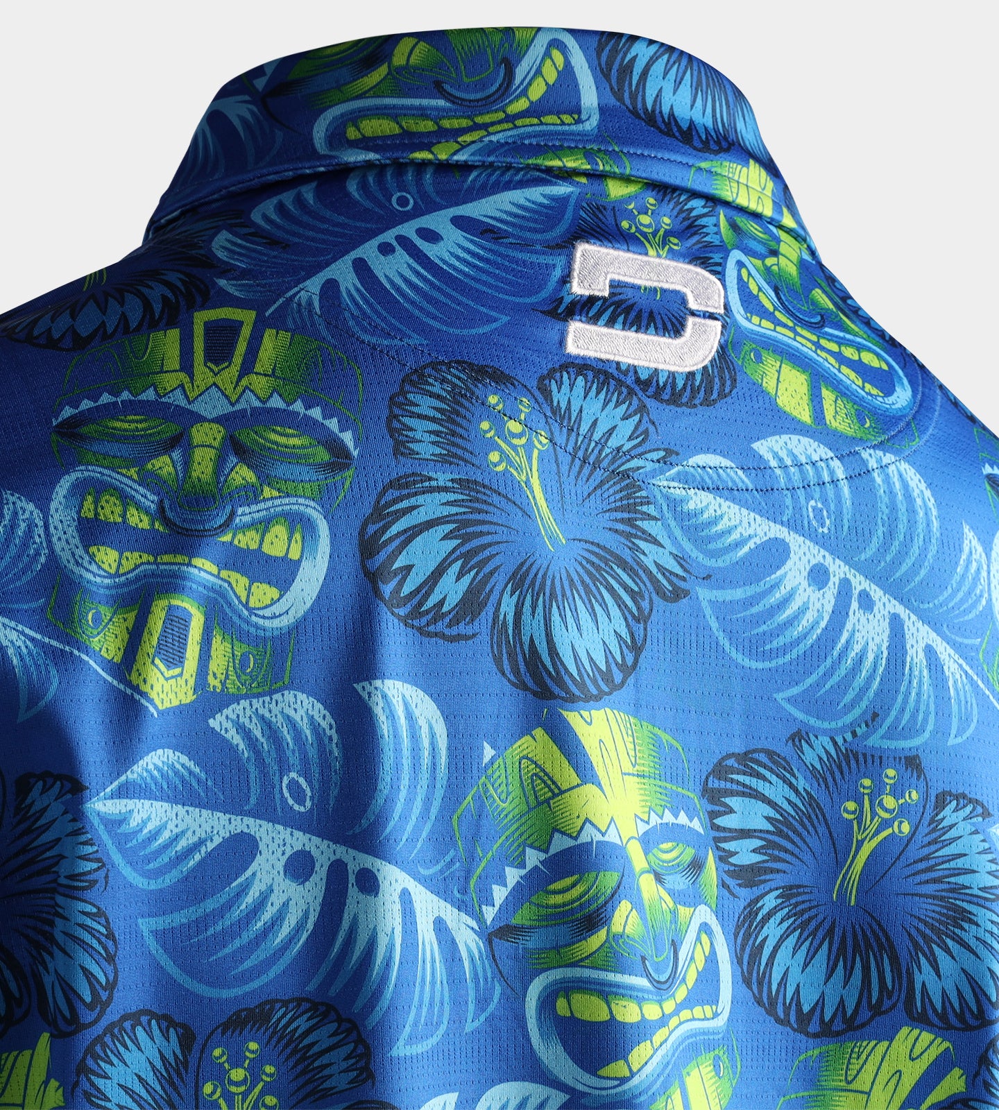 TIKI POLO - BLUE / LIME - Image 4