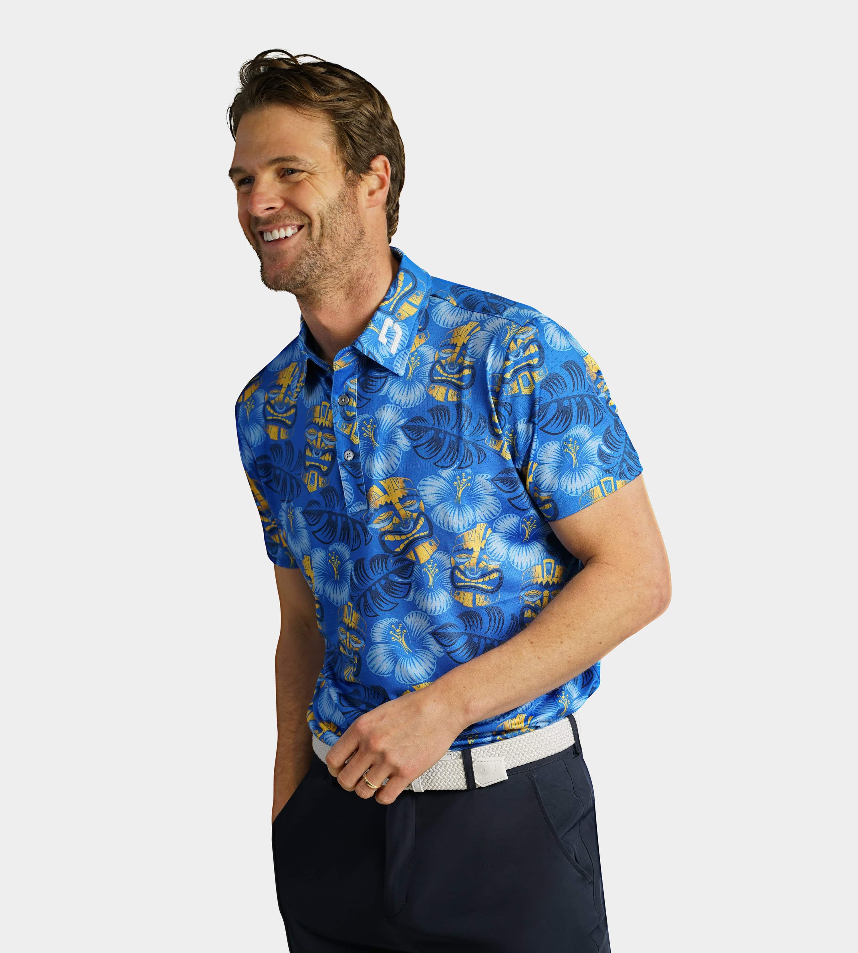 TIKI POLO - BLUE / YELLOW - Image 3