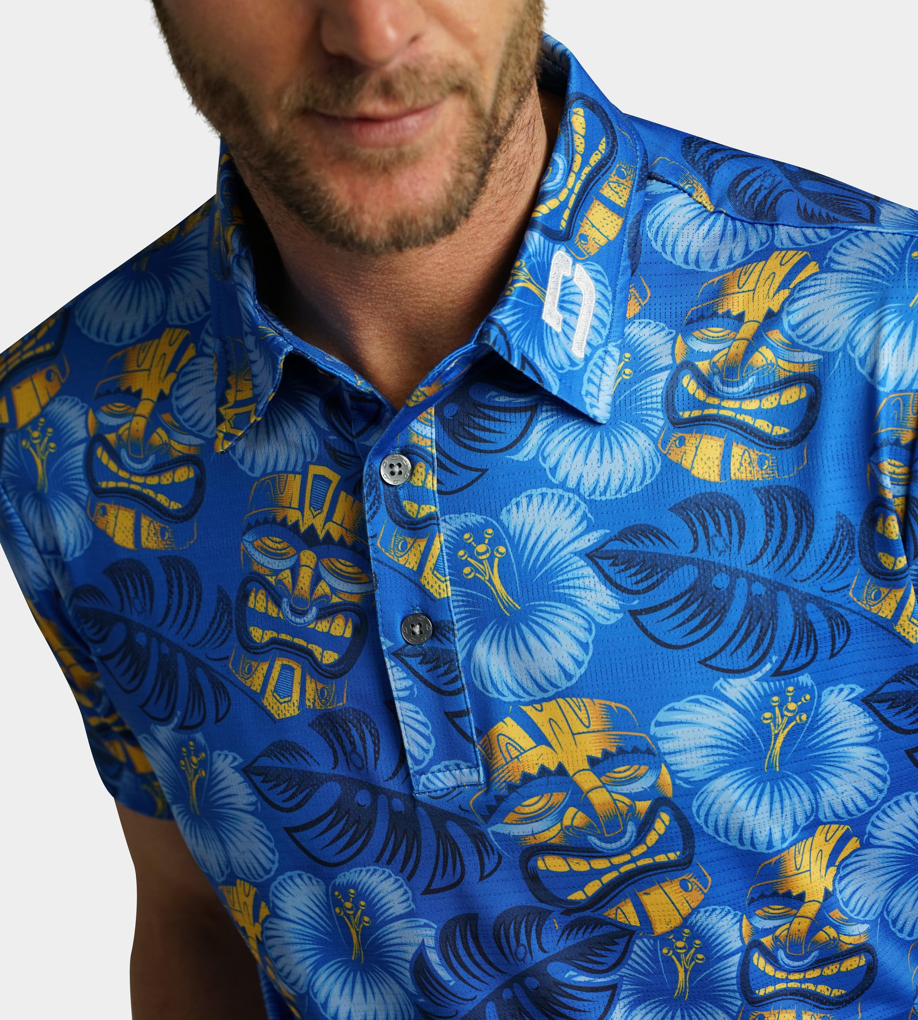 TIKI POLO - BLUE / YELLOW - Image 5