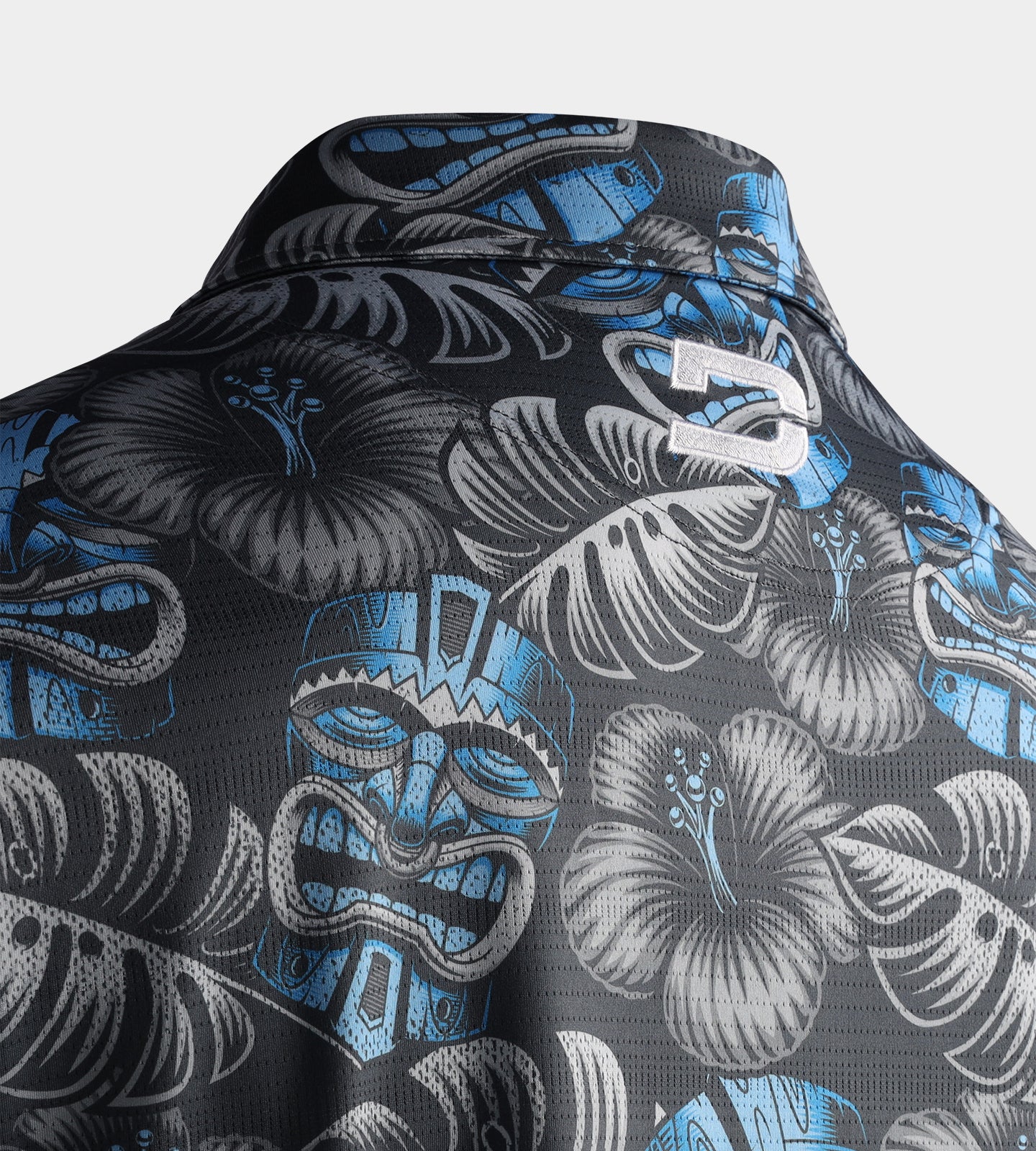 TIKI POLO - GREY / BLUE - Image 6