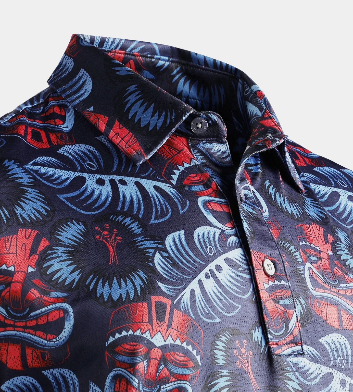 TIKI POLO - NAVY / CORAL - Image 3