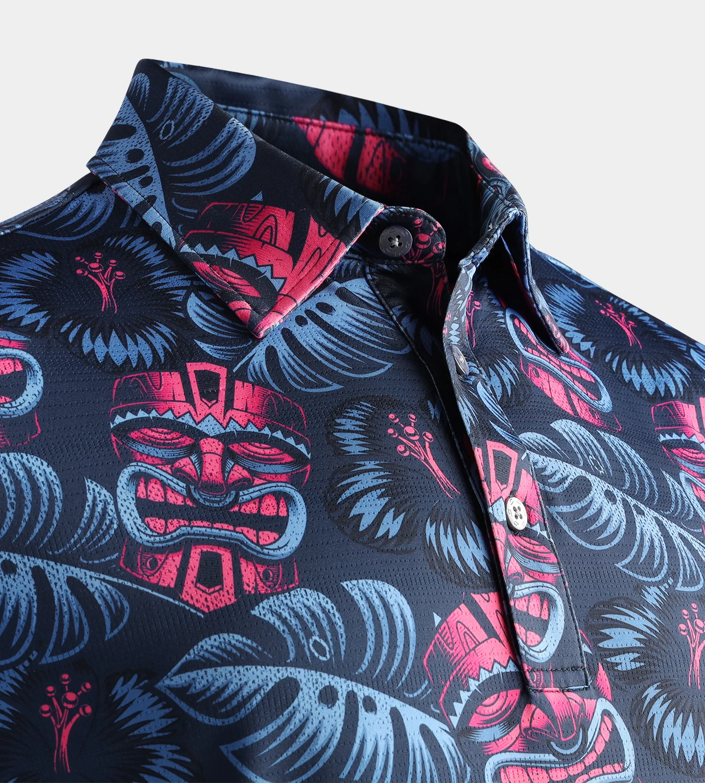 TIKI POLO - NAVY / PINK - Image 3