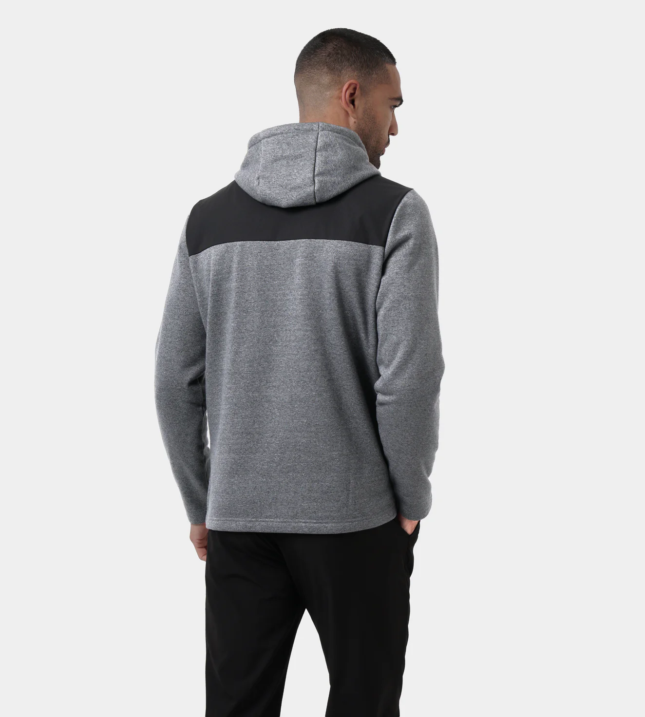 TRENDY HOODIE - BLACK/ORANGE - Image 5