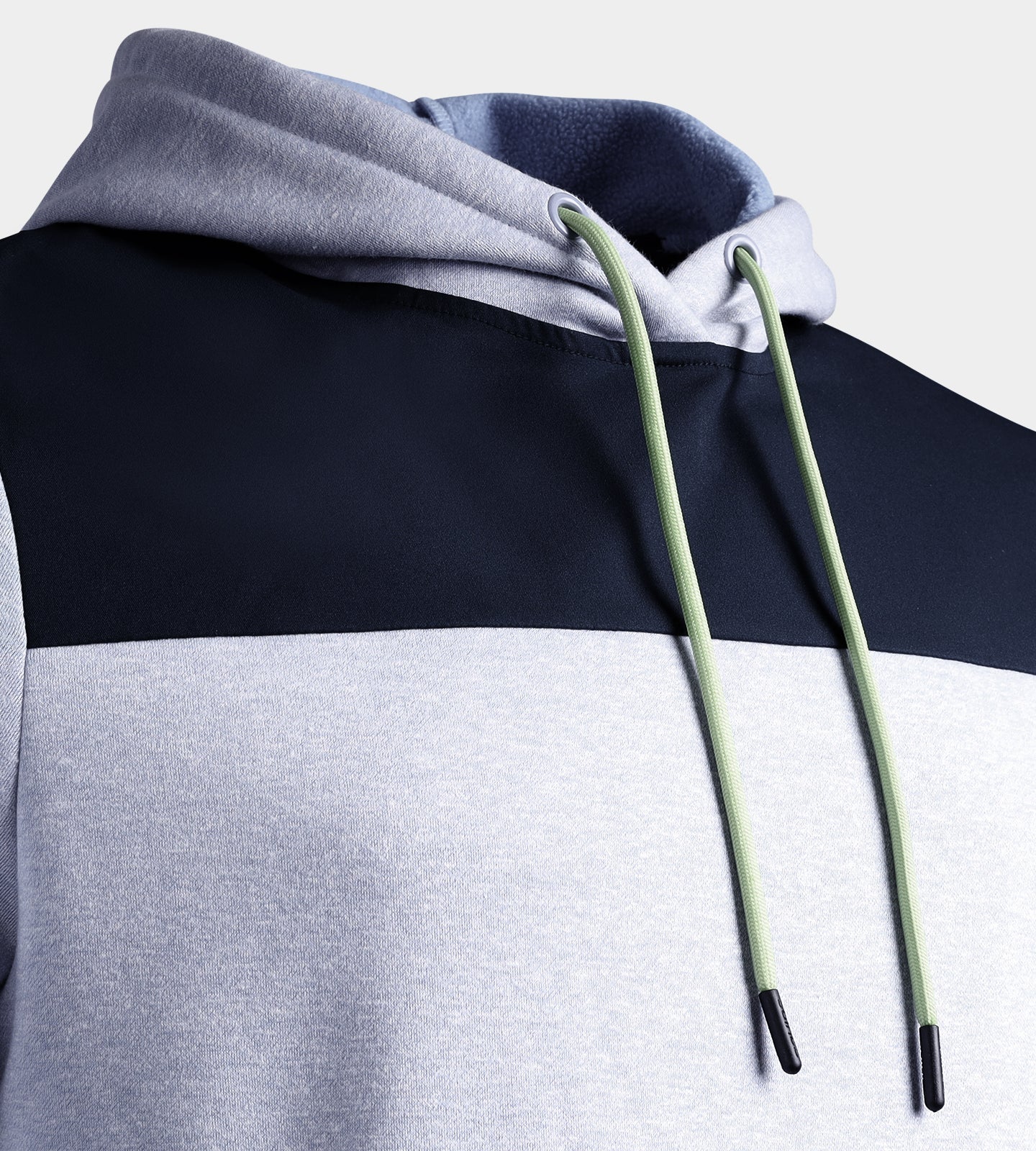 TRENDY HOODIE - BLUE/LIME - Image 4